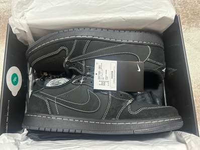 Travis Scott × Nike Air Jordan 1 Low OG SP "Black Phantom"