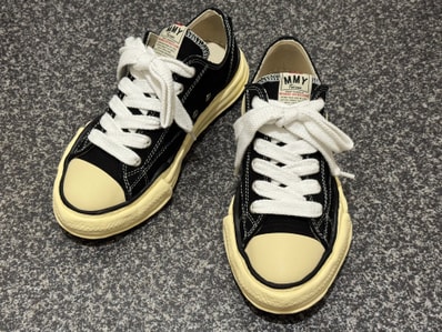 Maison MIHARA YASUHIRO PETERSON VL OG Sole Canvas Low-top Sneaker "Black"
