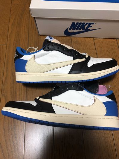Travis Scott × fragment design × Nike Air Jordan 1 Low OG SP "Military Blue"