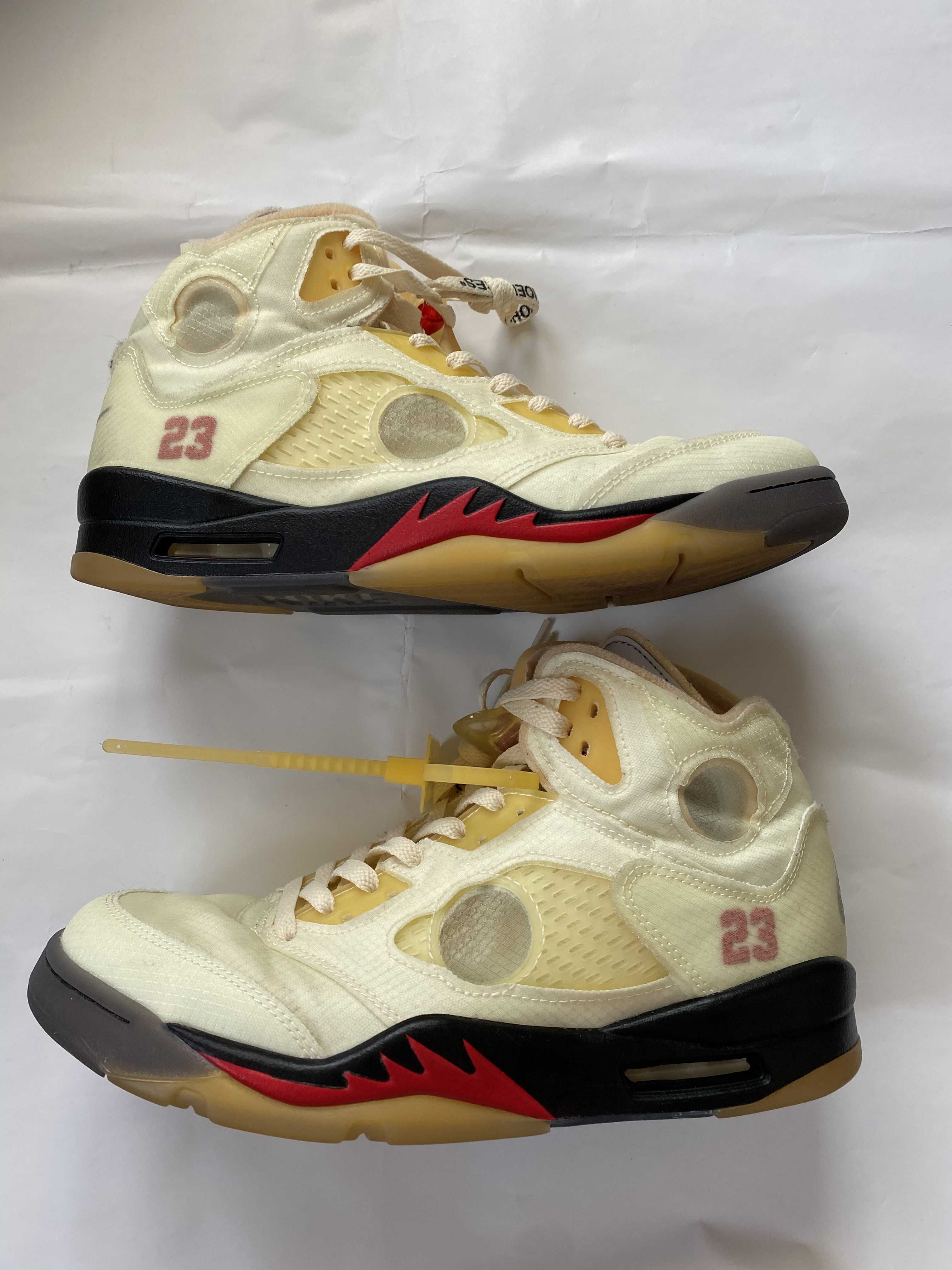 Off-White × Nike Air Jordan 5 "Sail"  