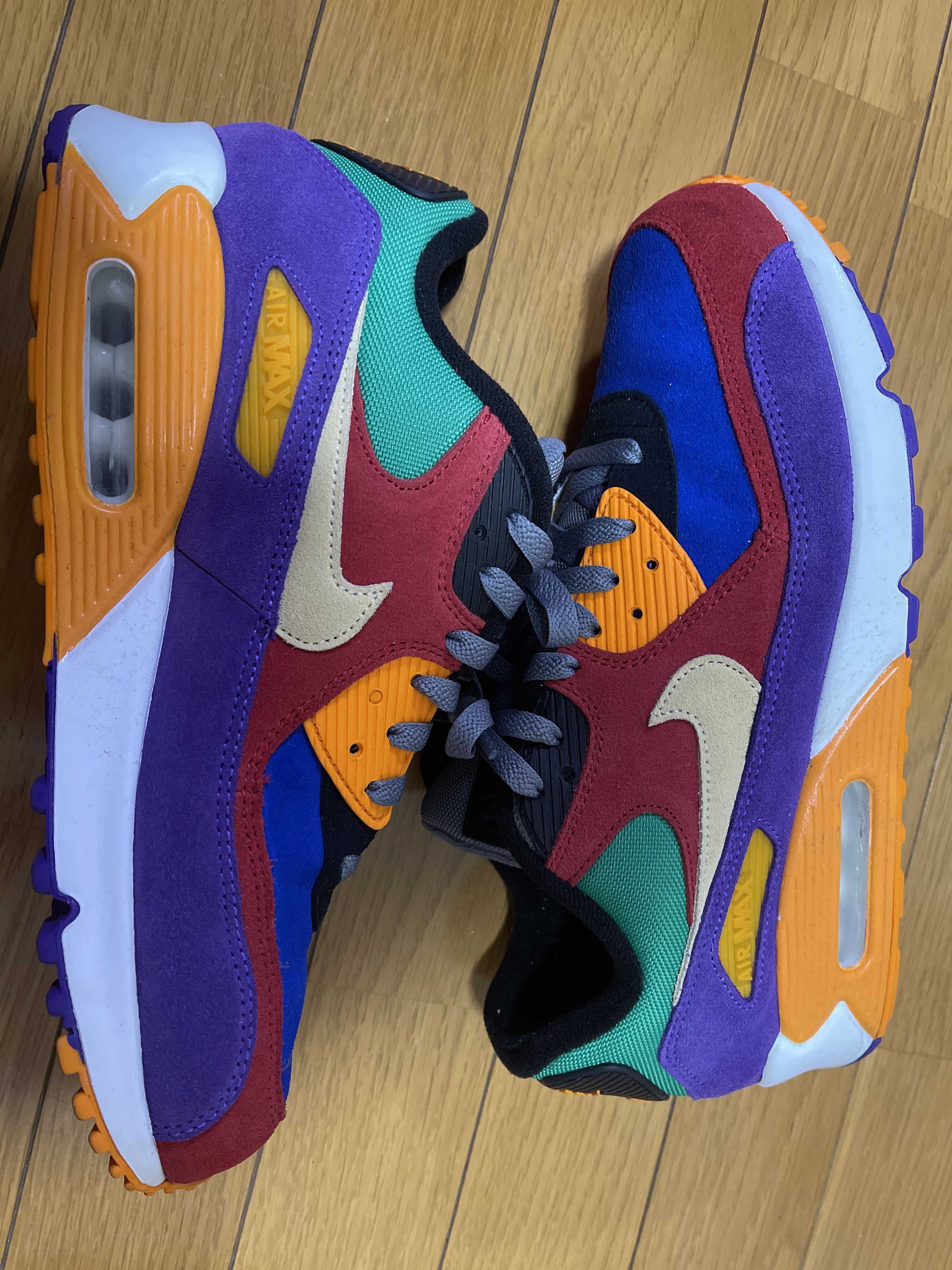 NIKE AIR MAX 90 "VIOTECH UNIVERSITYRED/PALE VANILLA/HYPER GRAPE"