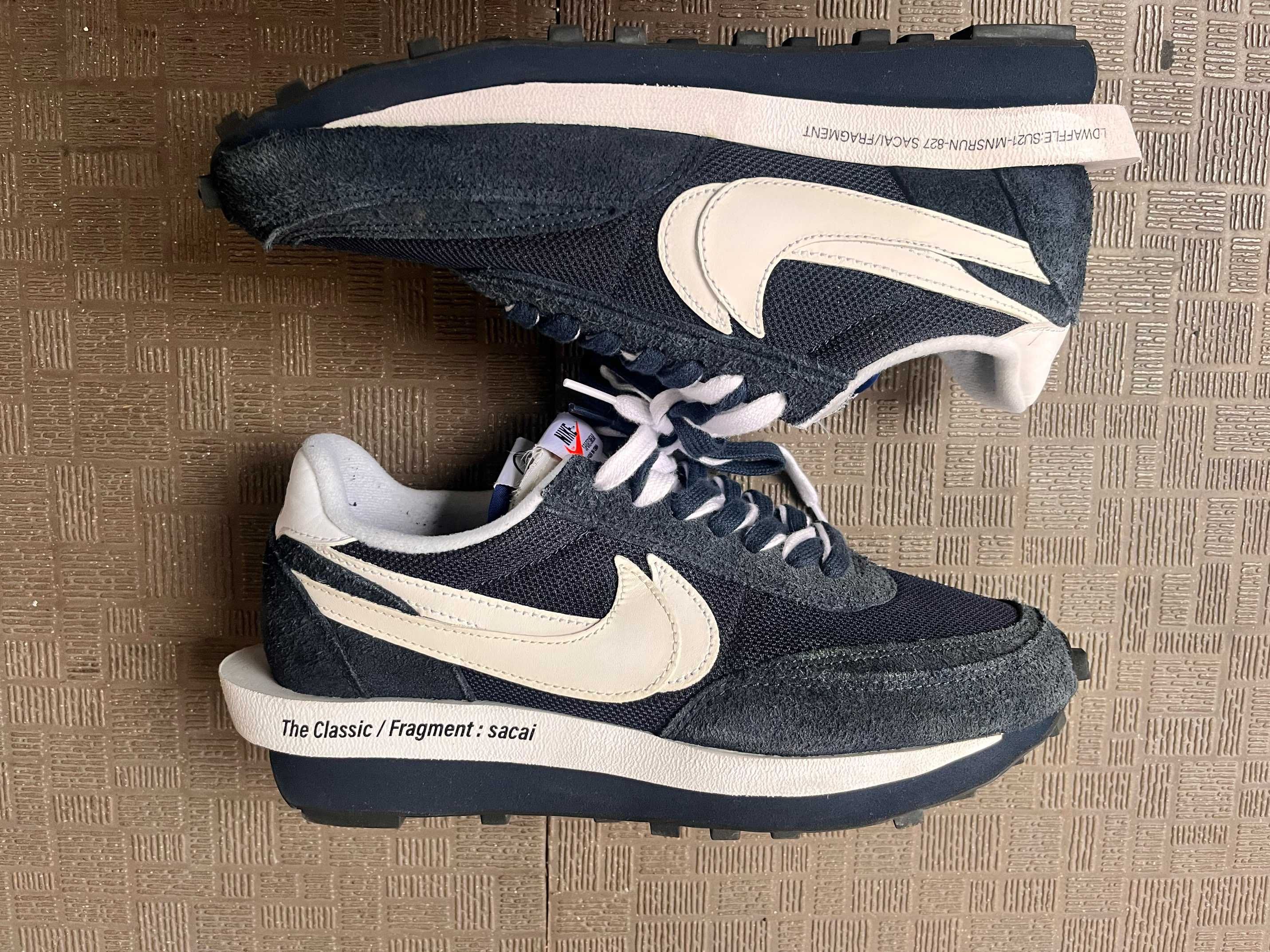 Fragment × sacai × Nike LD Waffle "Blackended Blue"
