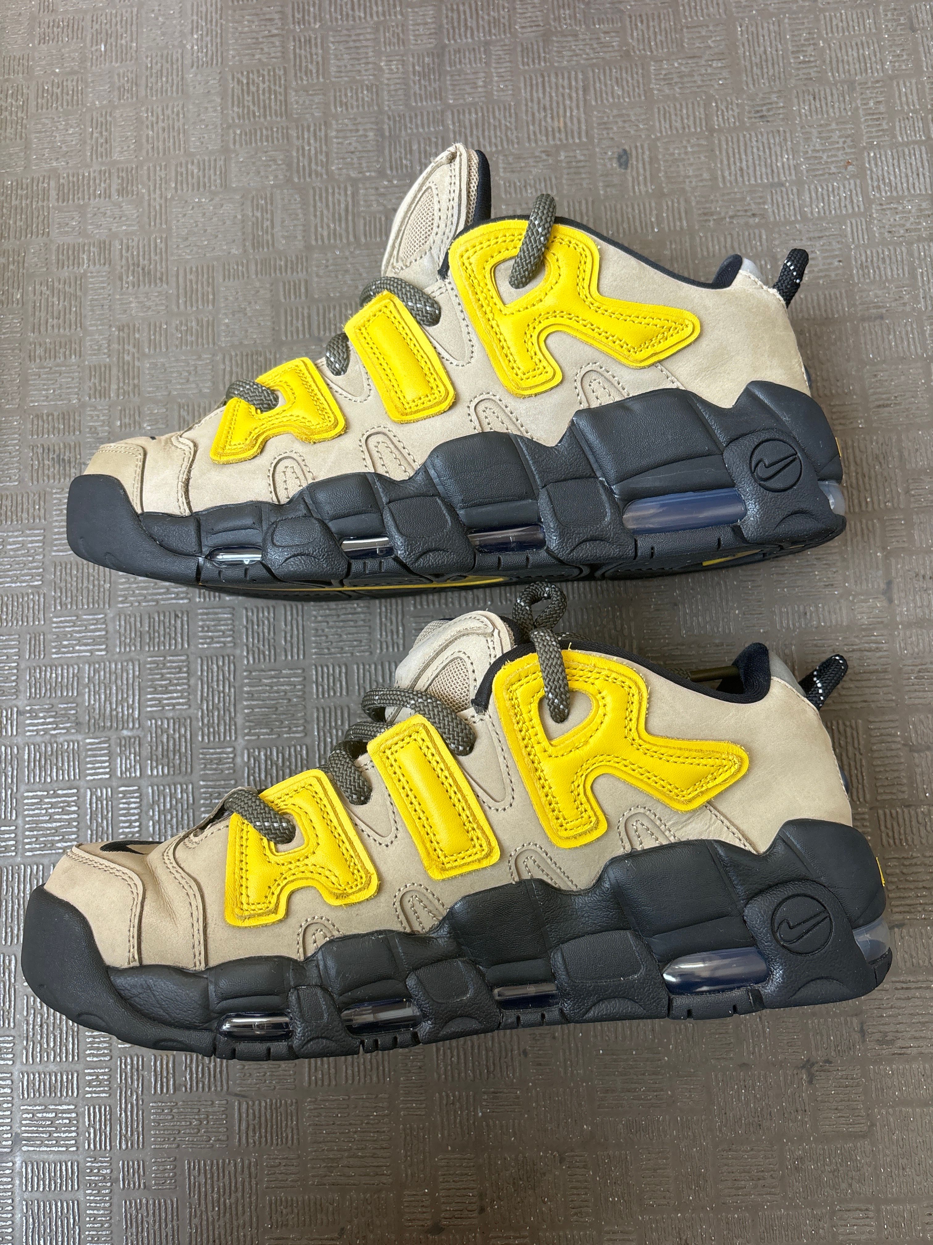 AMBUSH × Nike Air More Uptempo Low "Vivid Sulfur and Limestone"