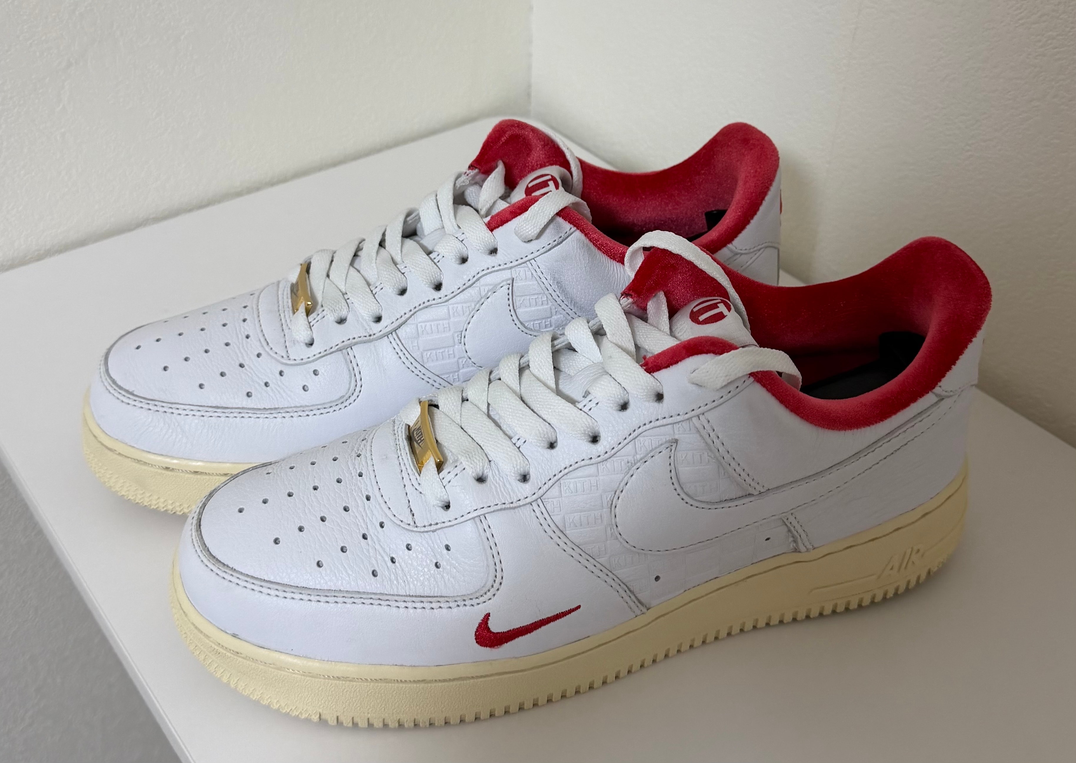 KITH × Nike Air Force 1 Low "White/Red"