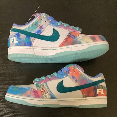 Futura × Nike SB Dunk Low "White and Geode Teal"
