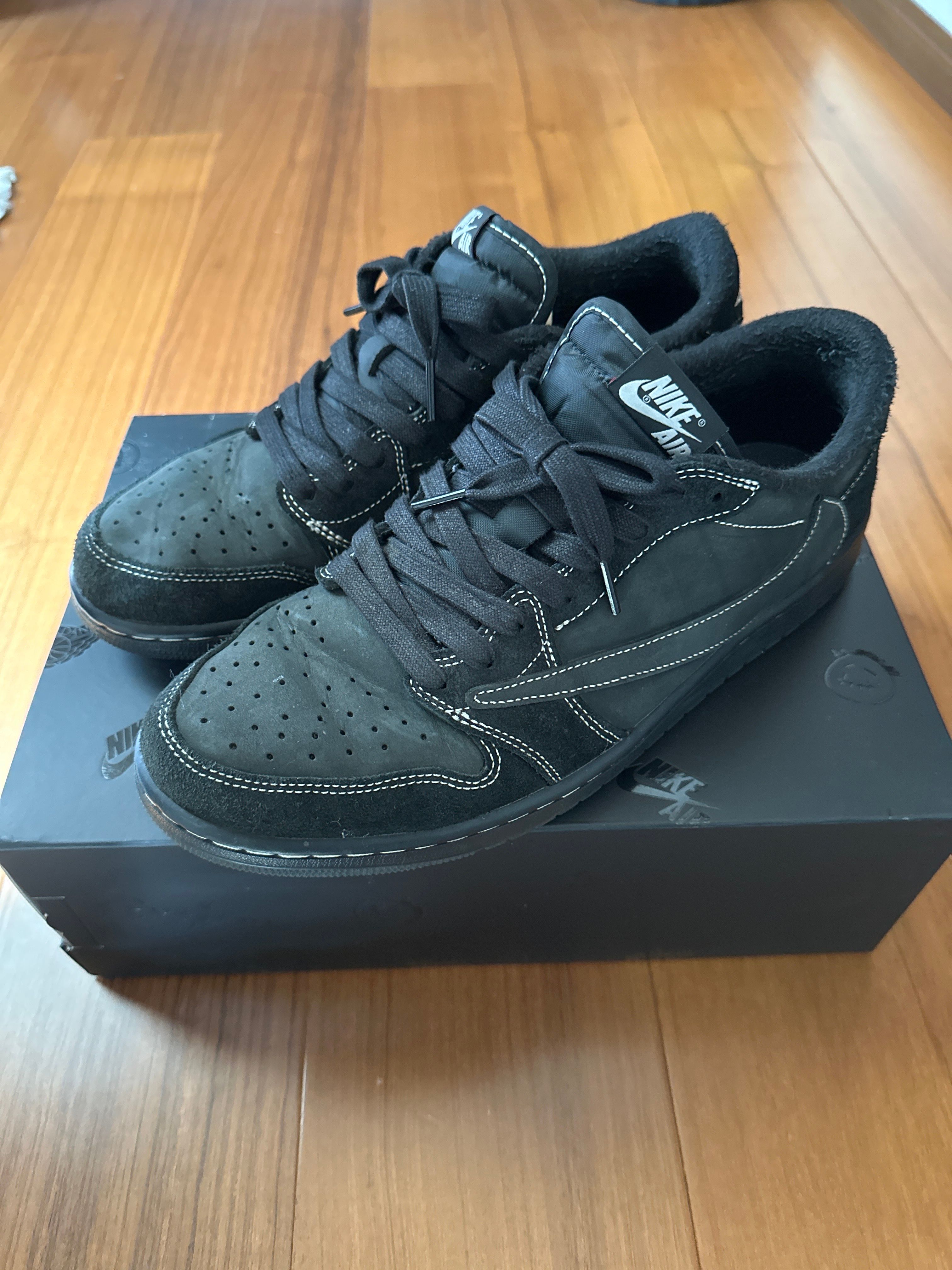 Travis Scott × Nike Air Jordan 1 Low OG SP "Black Phantom"