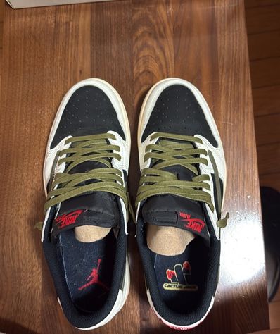 Travis Scott × Nike Women's Air Jordan 1 Low OG "Medium Olive"