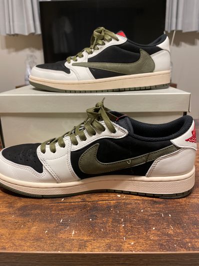 Travis Scott × Nike Women's Air Jordan 1 Low OG "Medium Olive"