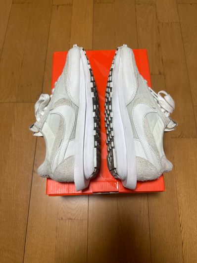 sacai × Nike LDV Waffle "Triple White"