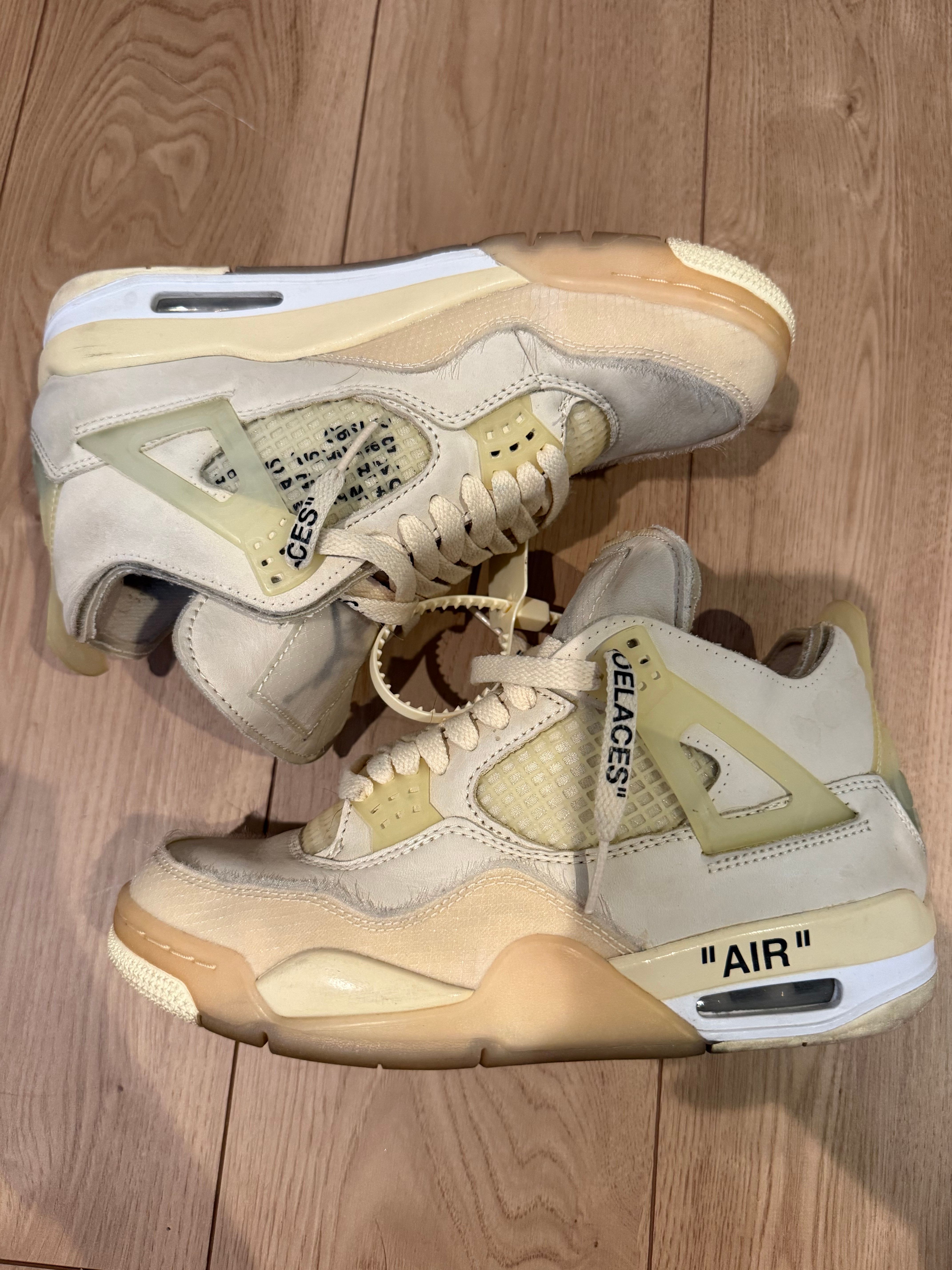 Off-White × Nike Women's Air Jordan 4 SP "Sail"