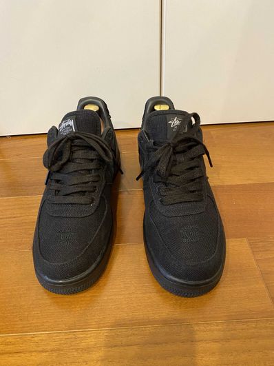 Stussy × Nike Air Force 1 Low "Triple Black"