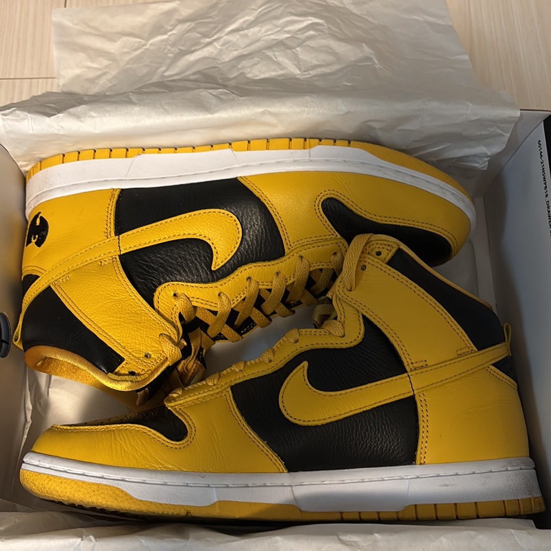 Wu-Tang Clan × Nike Dunk High Retro PRM "Black and Pollen"