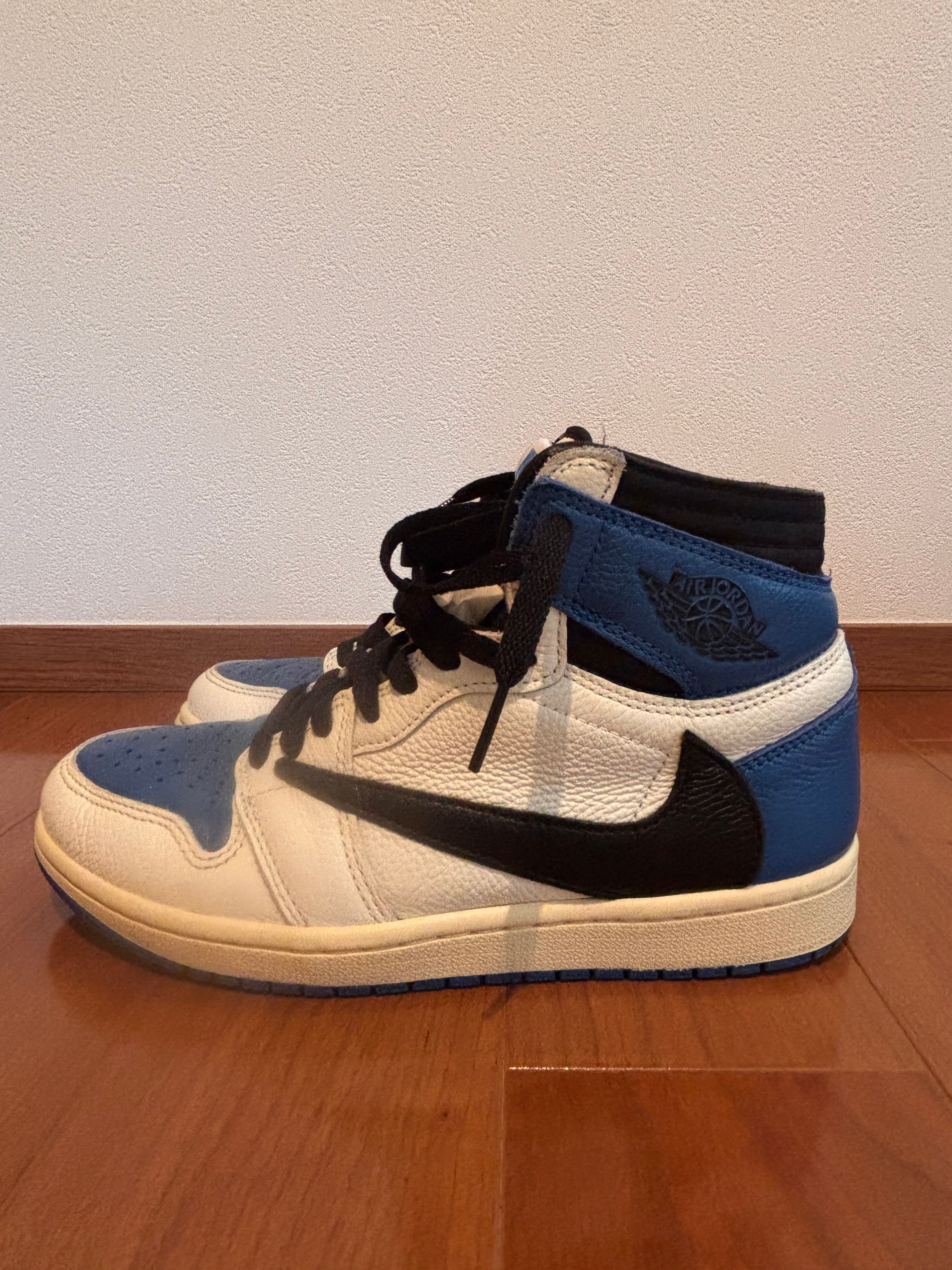 Travis Scott × fragment design × Nike Air Jordan 1 Retro High OG SP "Military Blue"
