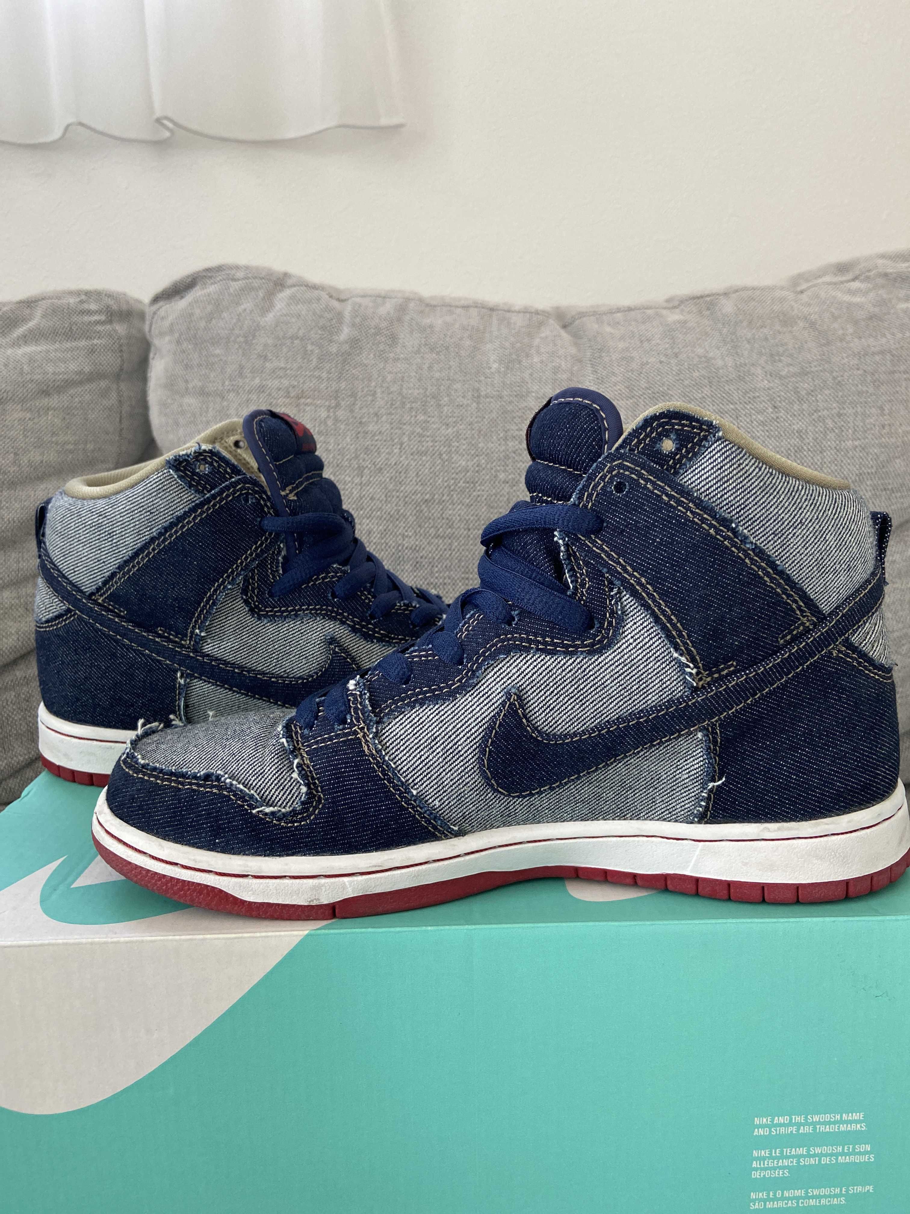 Nike SB Dunk High Reese Forbes Denim "Midnight Navy"