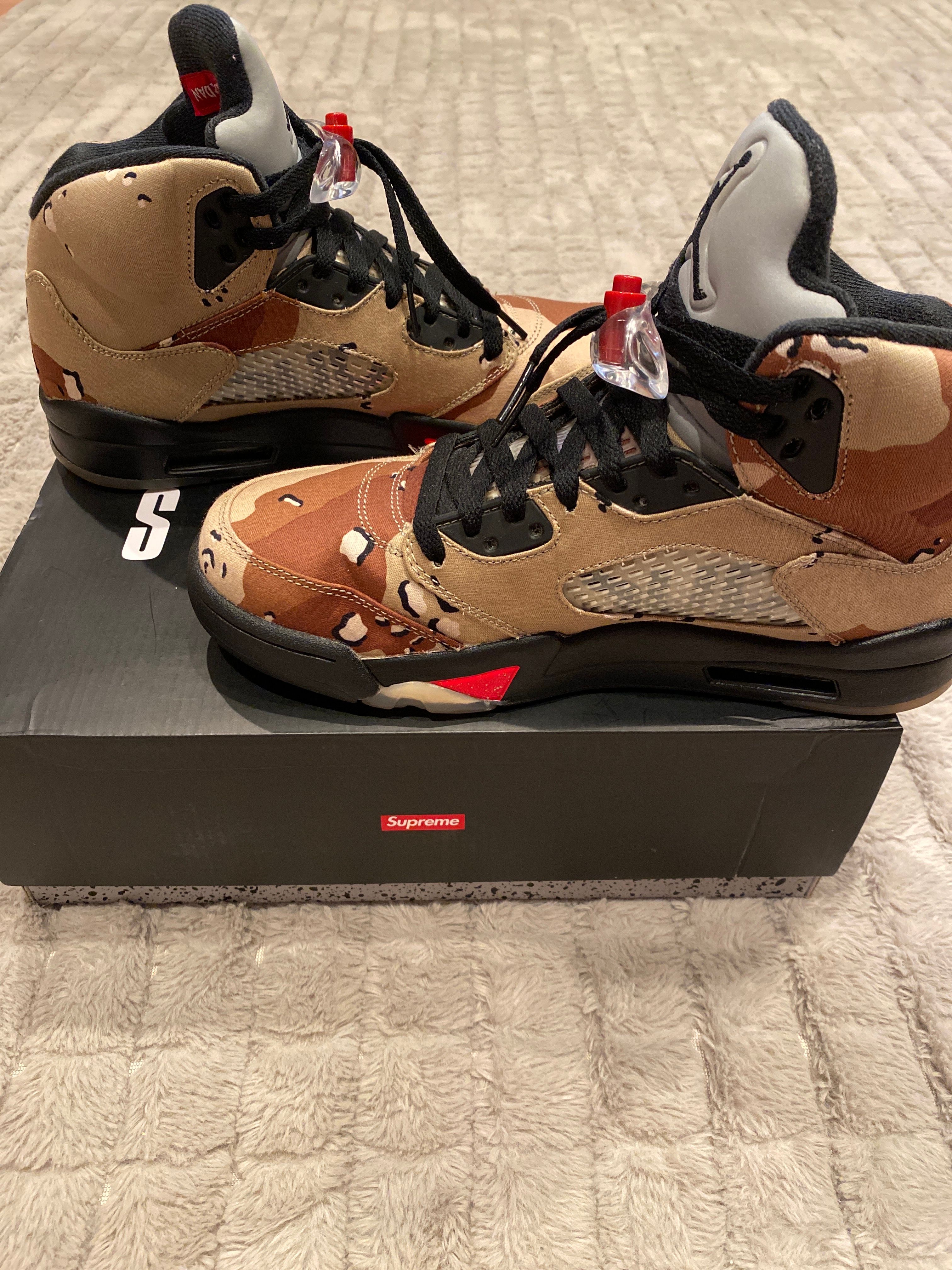 Supreme × Nike Air Jordan 5 Retro "Desert Camo"