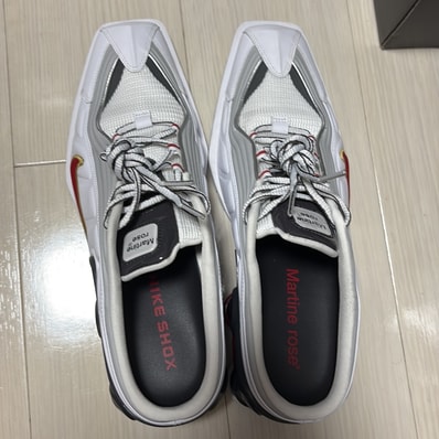 Martine Rose × Nike Women's Shox MR4 "White/Varsity Red"
