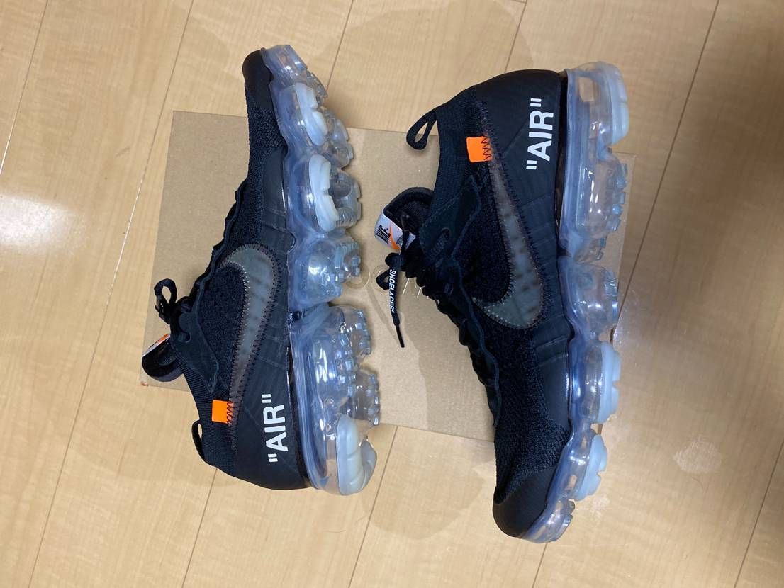 Off-White × Nike Air Vapormax "Black/Total Orange/Clear"