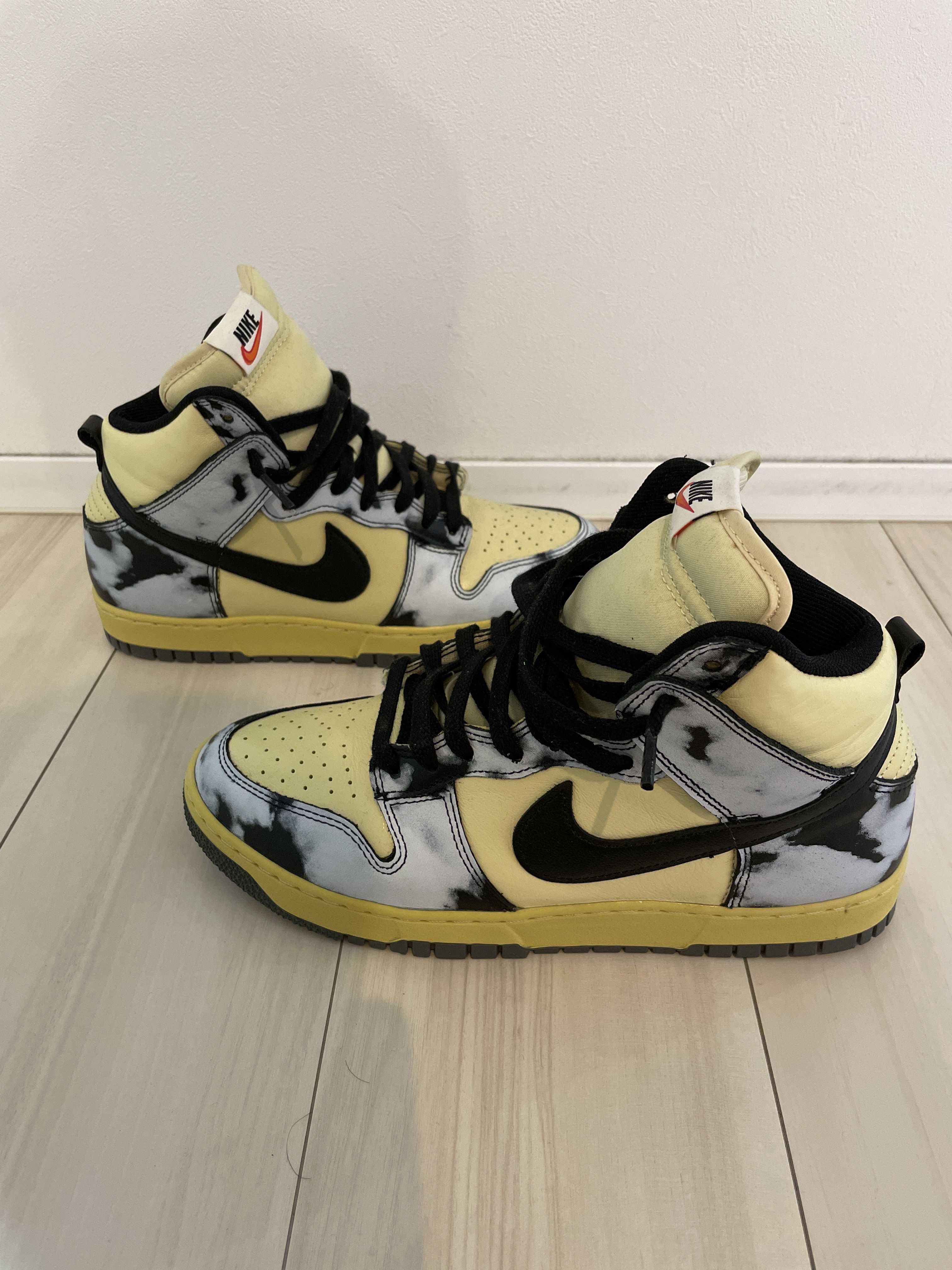 Nike Dunk High "Black Acid Wash"