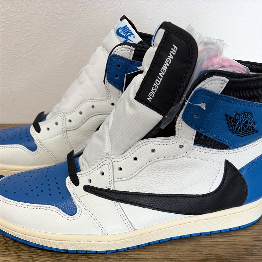 Travis Scott × fragment design × Nike Air Jordan 1 Retro High OG SP "Military Blue"