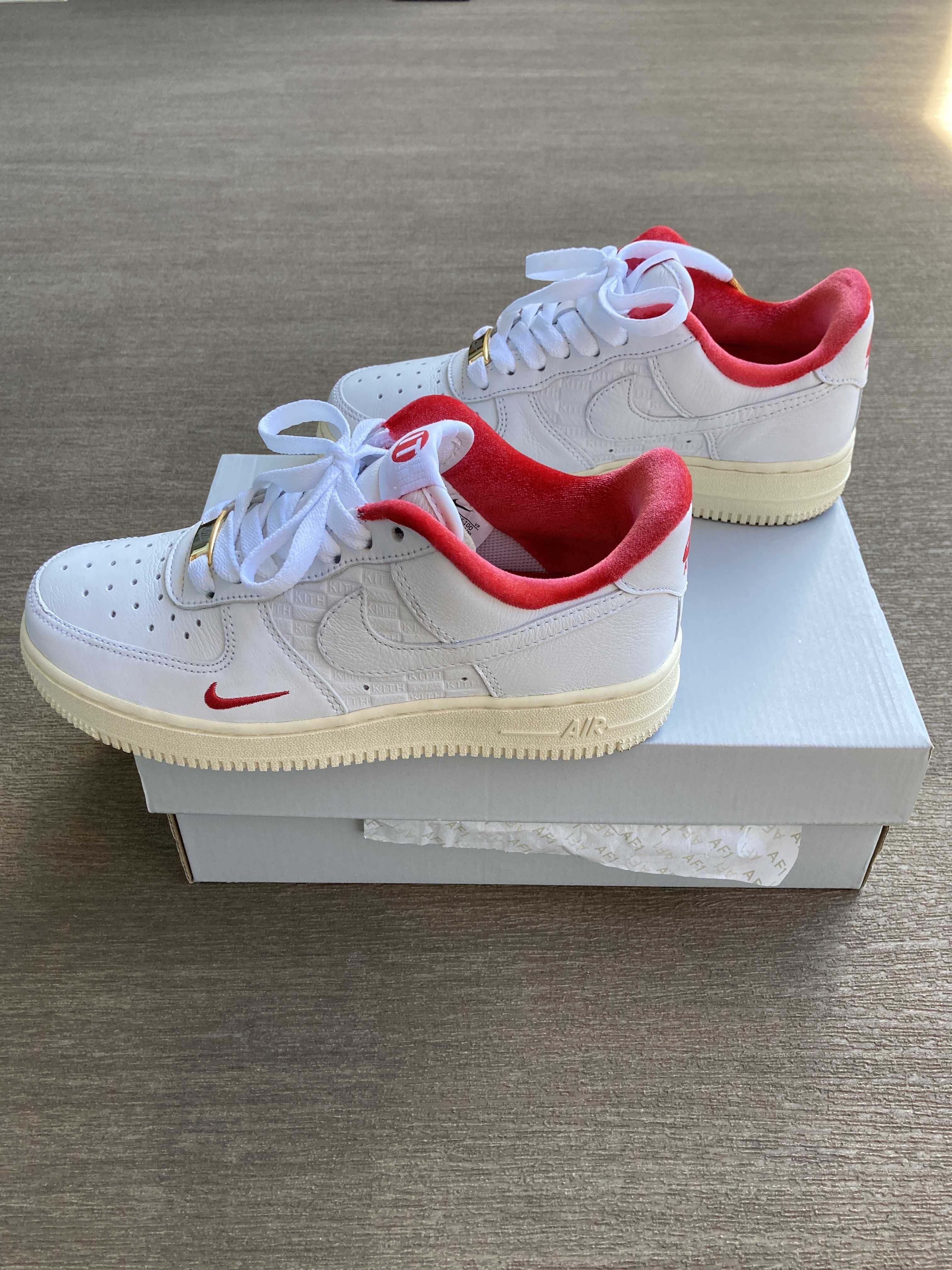 KITH × Nike Air Force 1 Low "White/Red"