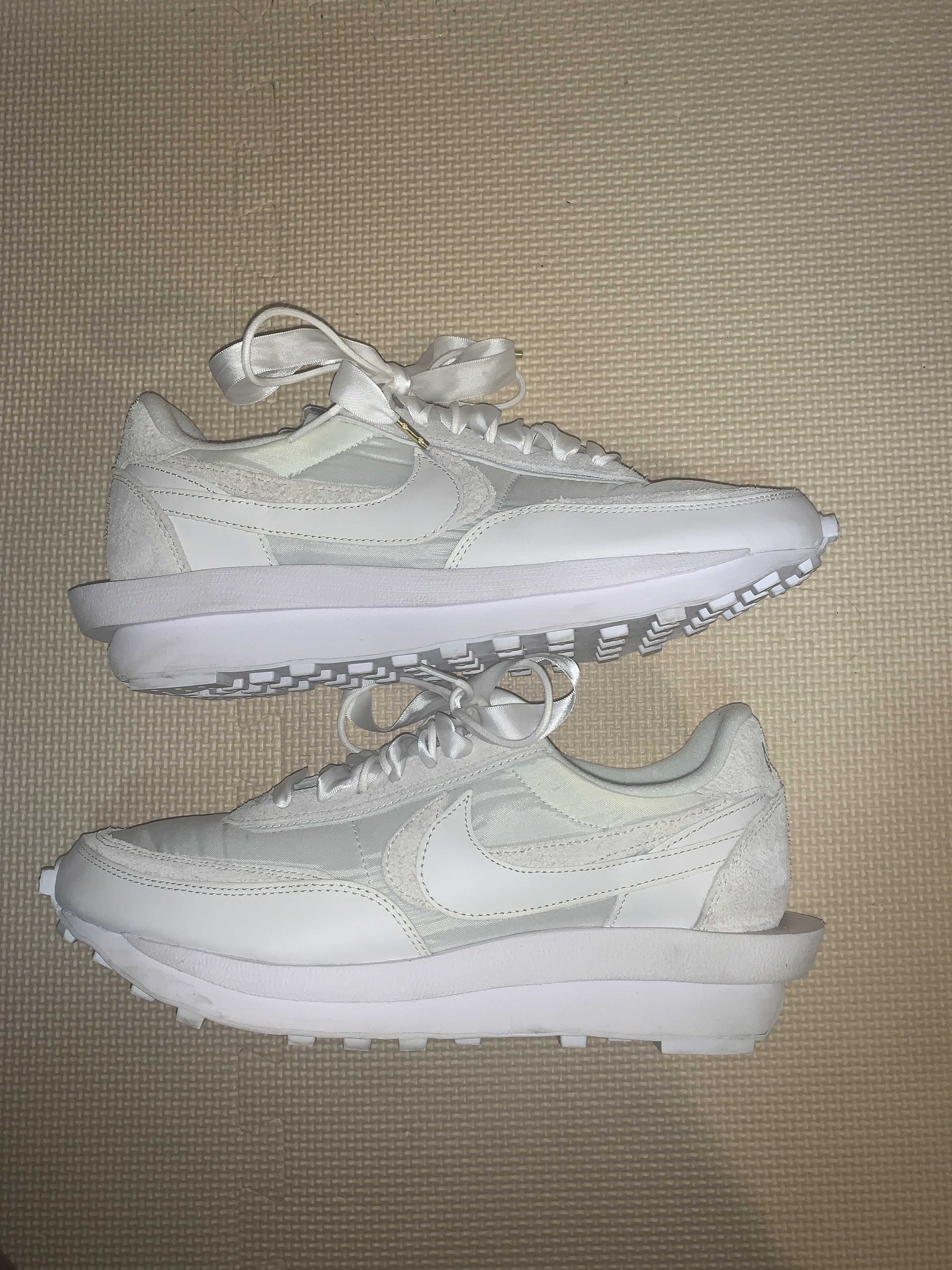 sacai × Nike LDV Waffle "Triple White"