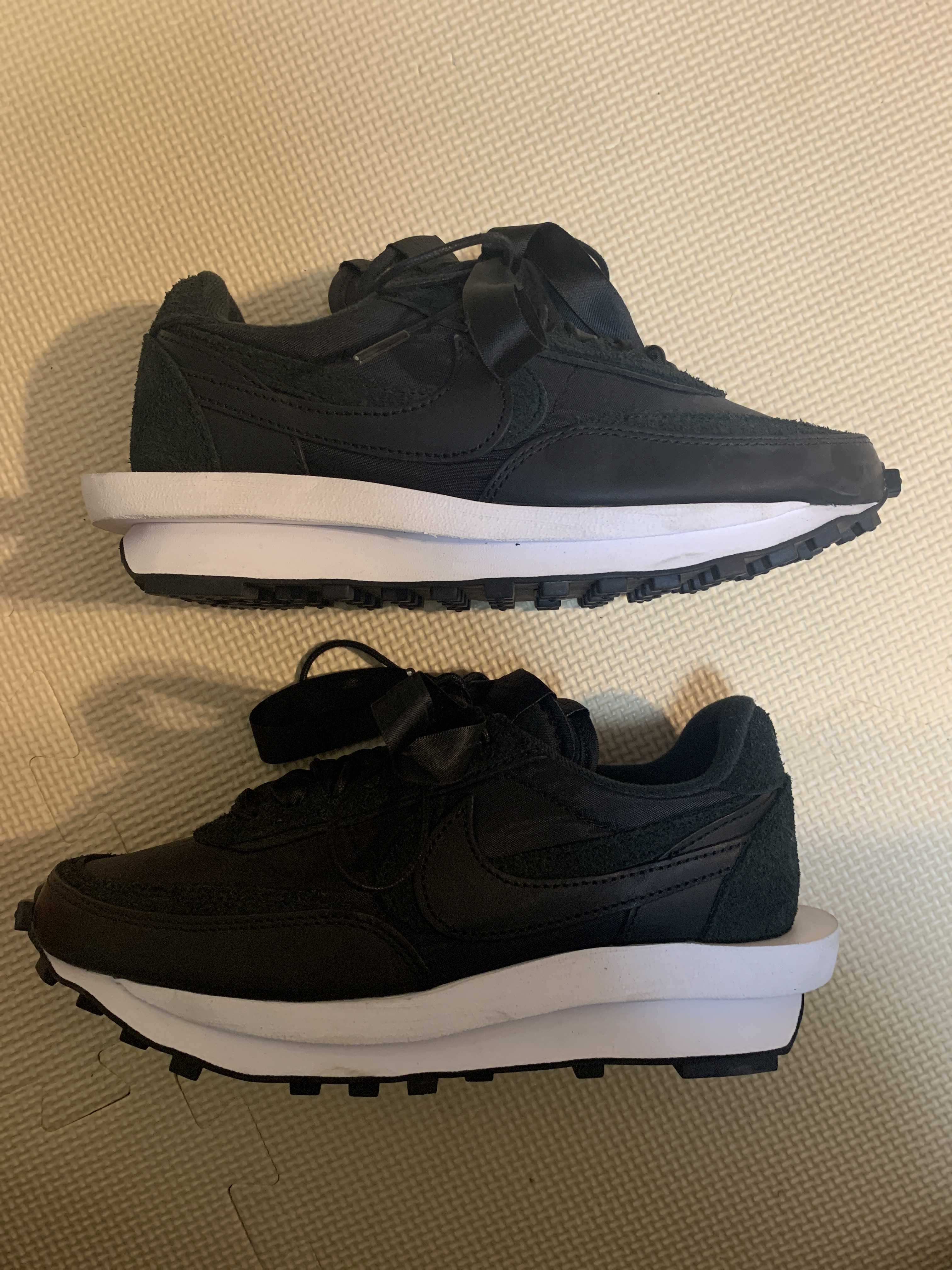 sacai × Nike LDV Waffle "Triple Black"