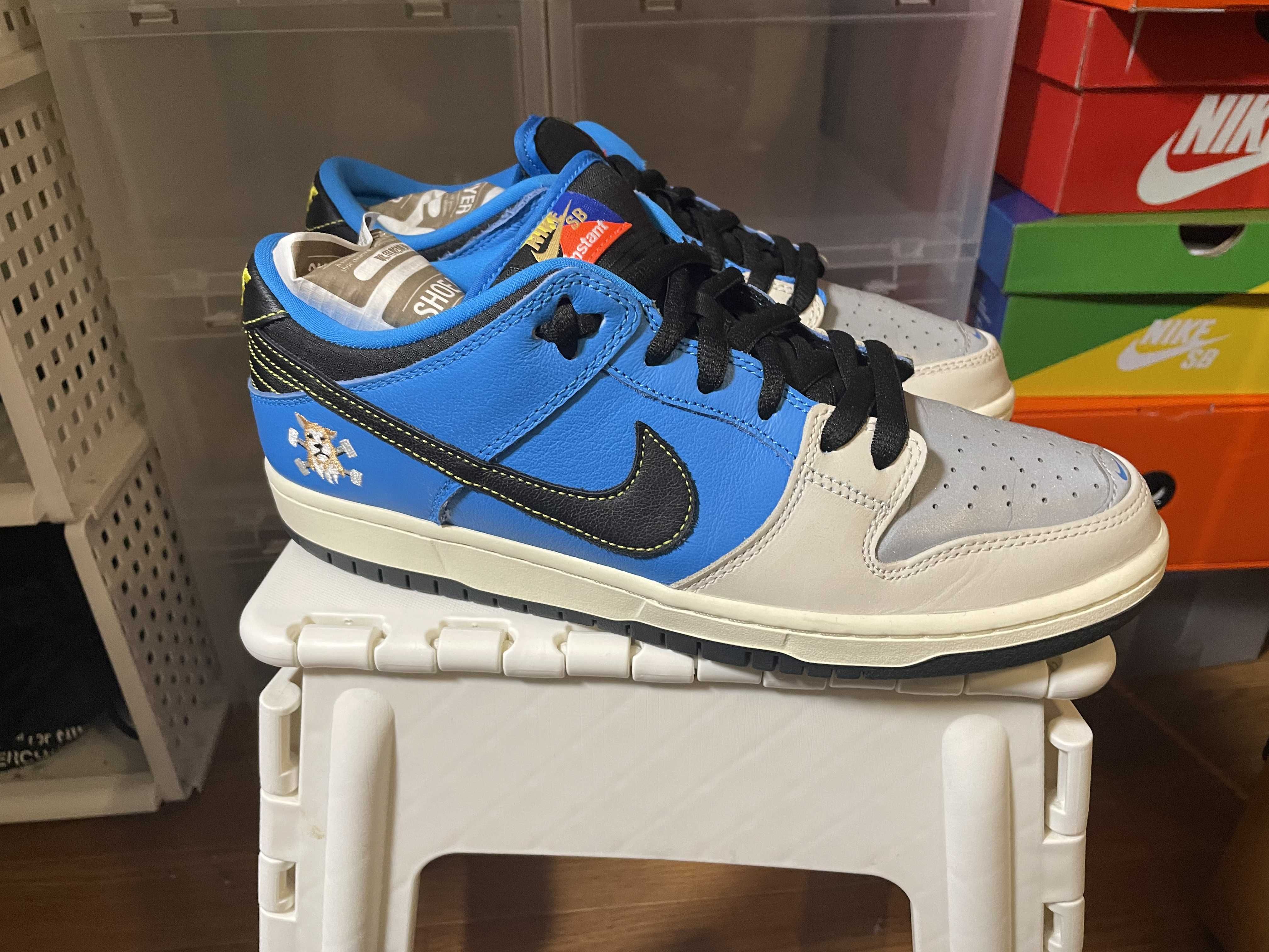 Instant Skateboards × Nike SB Dunk Low "Blue Hero"