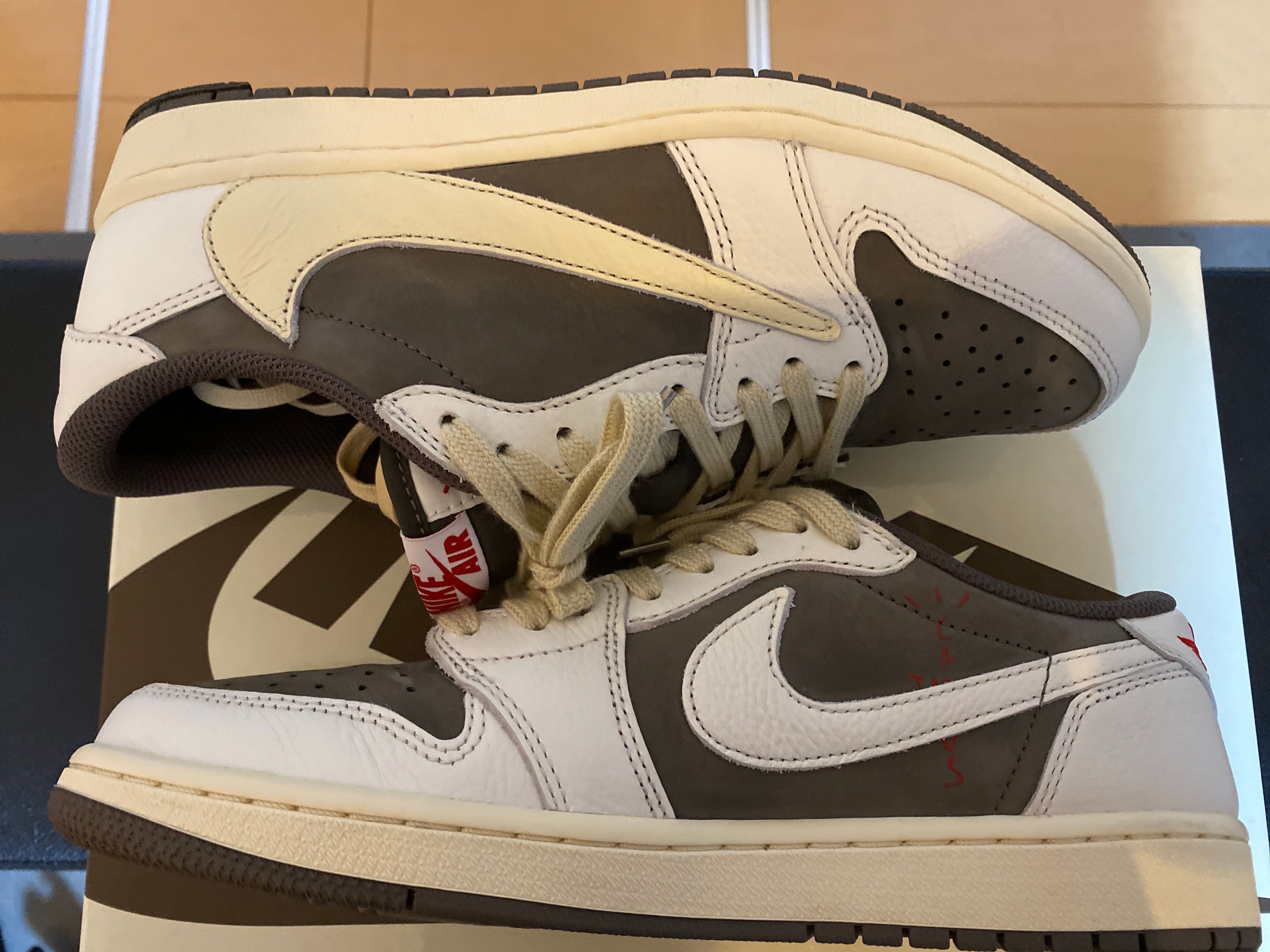 Travis Scott × Nike Air Jordan 1 Low OG SP "Reverse Mocha/Sail and Ridgerock"