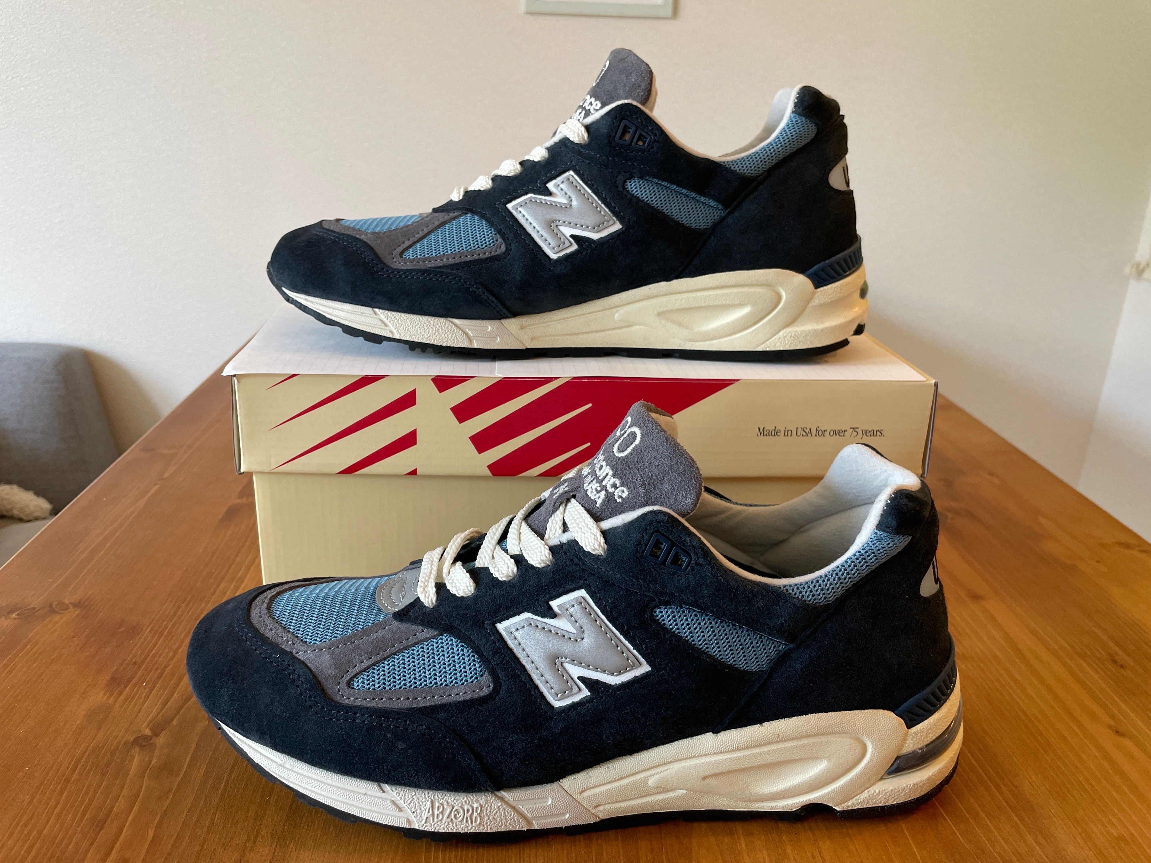 New Balance 990V2 "Navy/Castlerock"