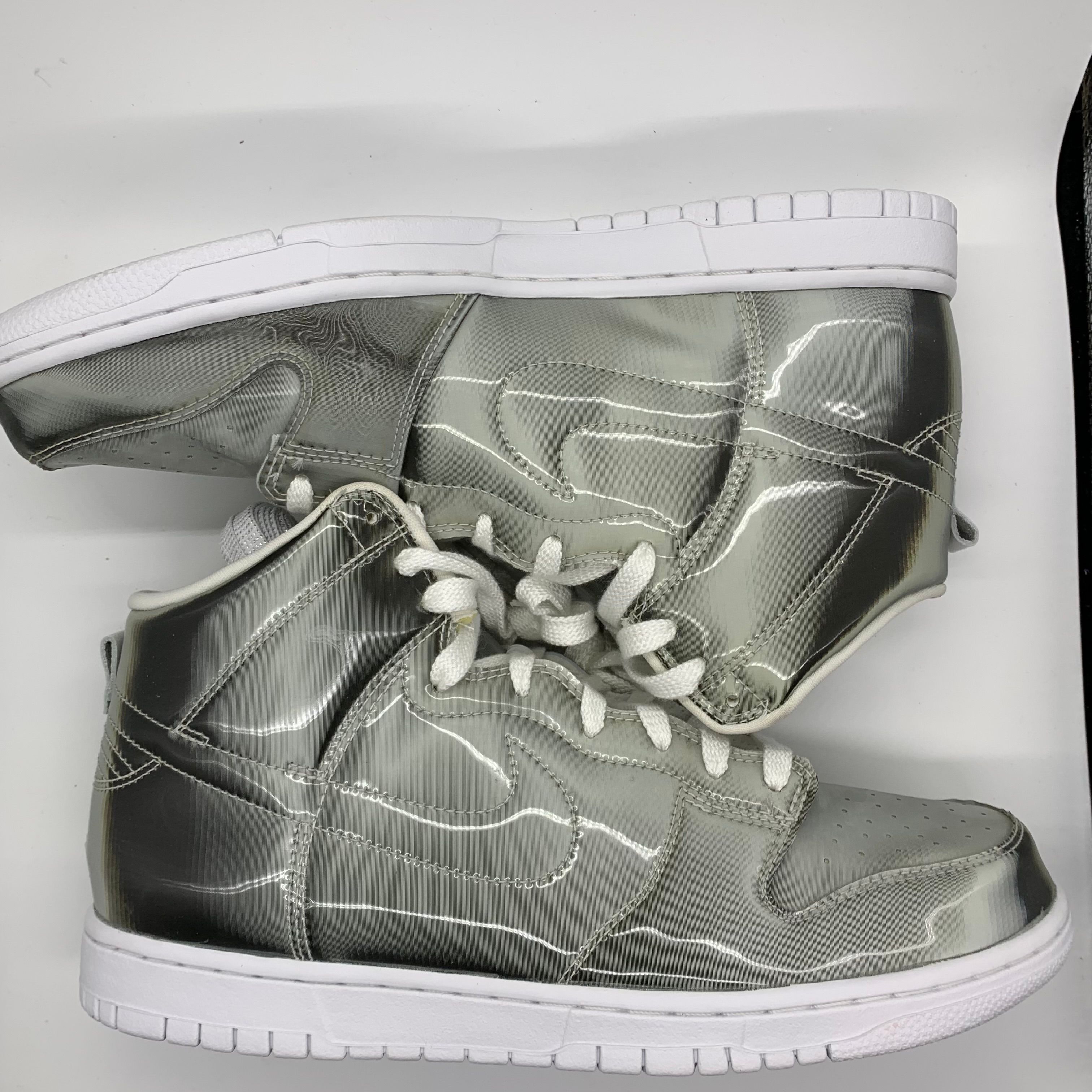 CLOT × Nike Dunk High "Silver/Flux"