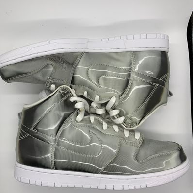 CLOT × Nike Dunk High "Silver/Flux"