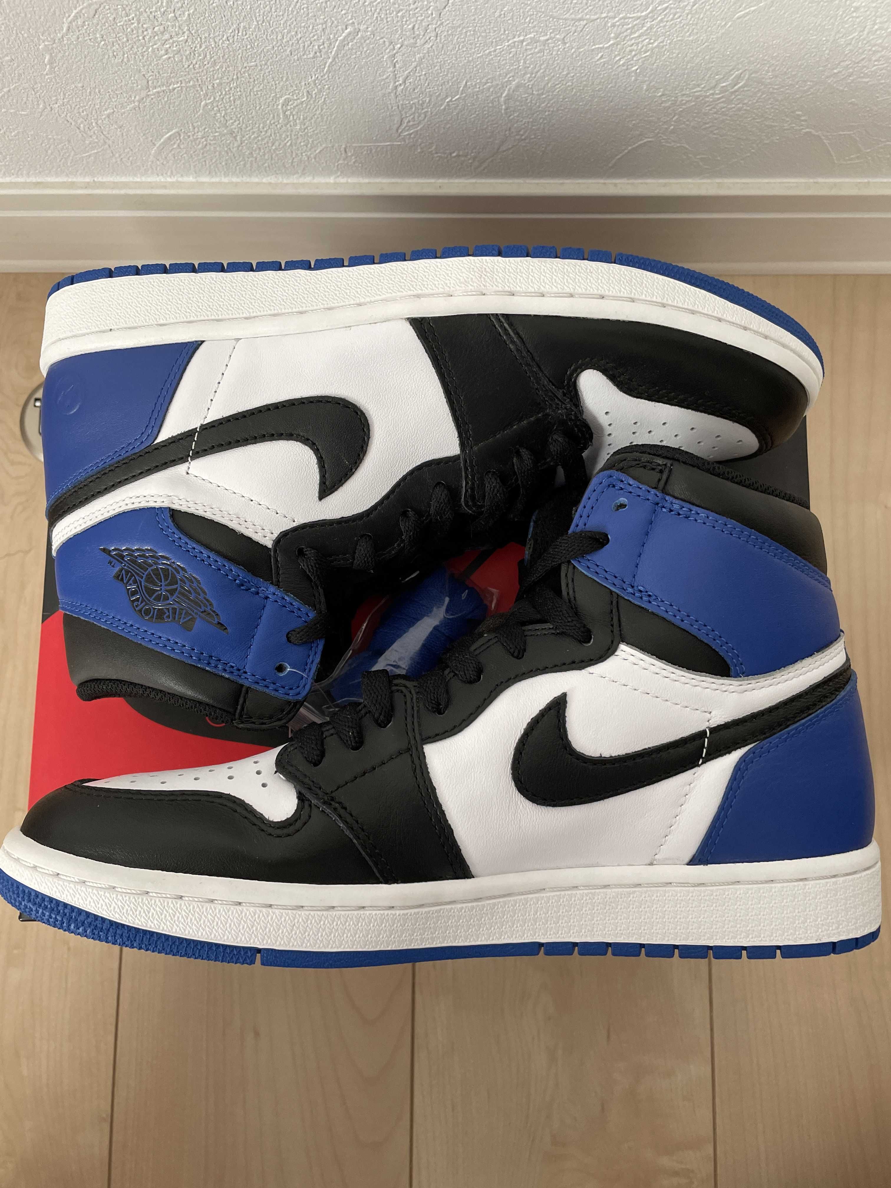 fragment design × Nike Air Jordan 1 Retro High OG "Black/Sport Royal/White"