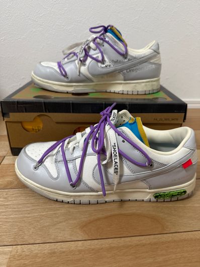 Off-White × Nike Dunk Low "Sail/Neutral Gray"