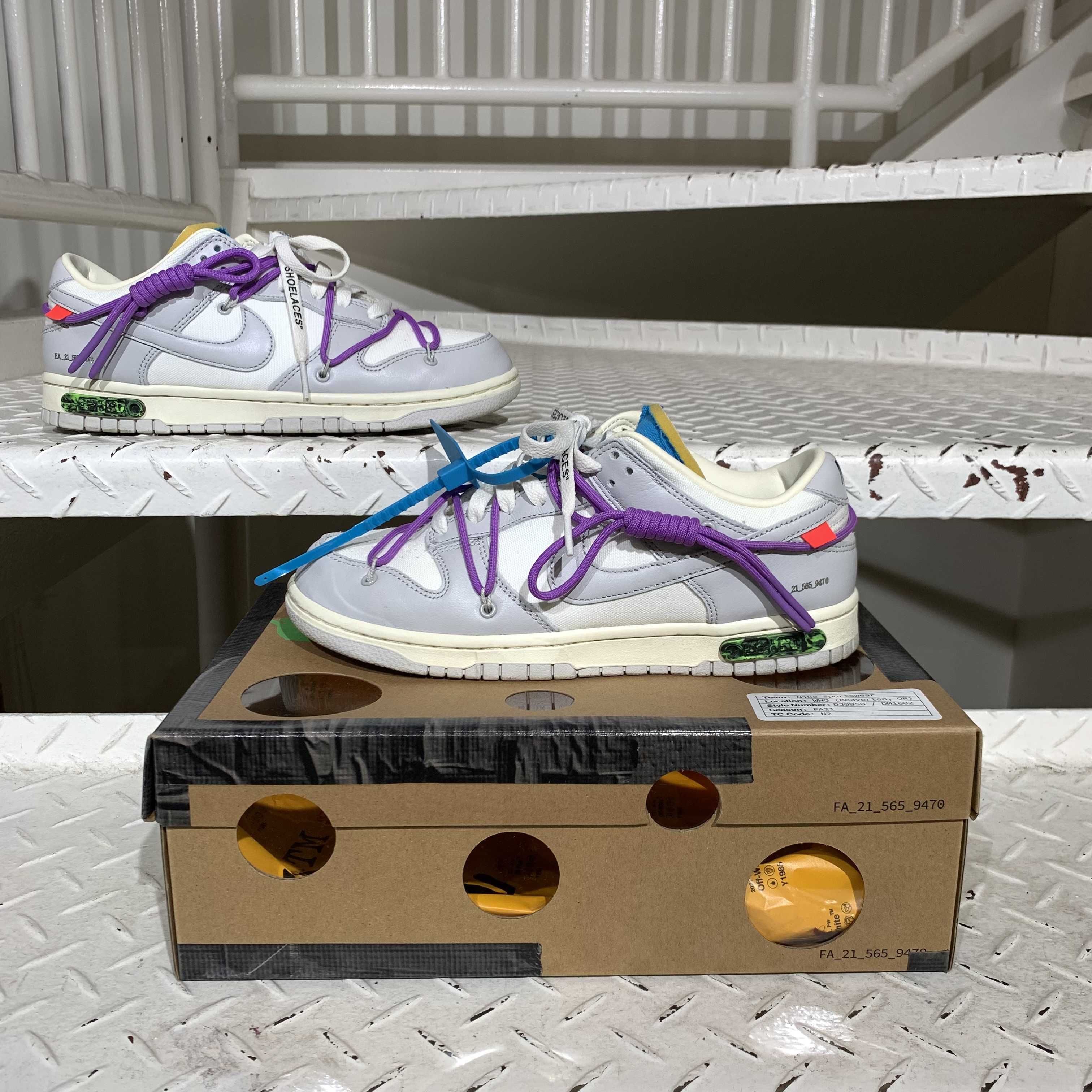 Off-White × Nike Dunk Low "Sail/Neutral Gray"