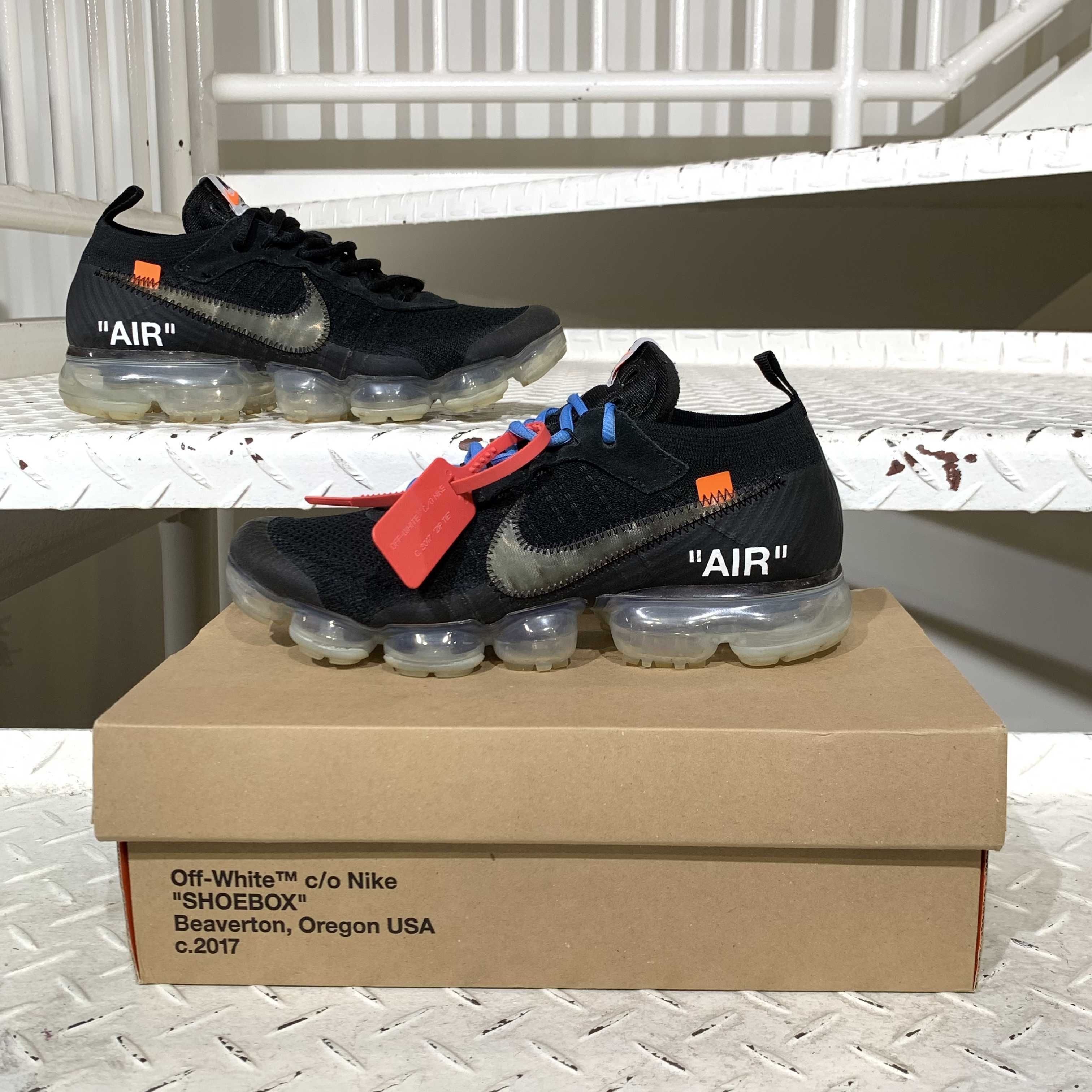Off-White × Nike Air Vapormax "Black/Total Orange/Clear"