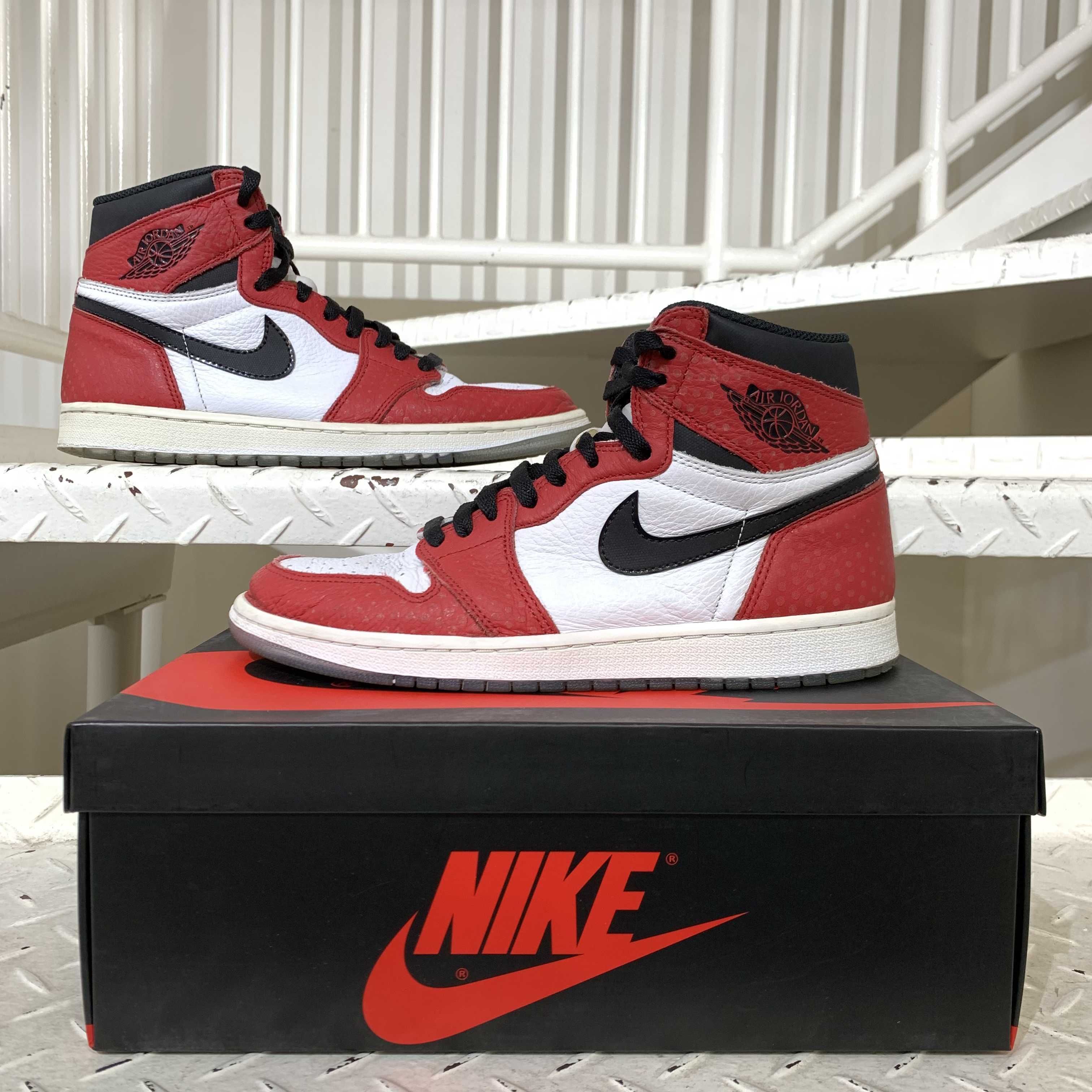 Spiderman × Nike Air Jordan 1 Origin Story "Gym Red/White/Photo Blue/Black"