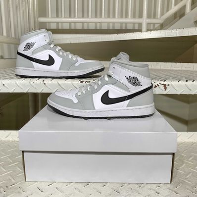 Nike Women's Air Jordan 1 Mid "Grey Fog/White/Black"