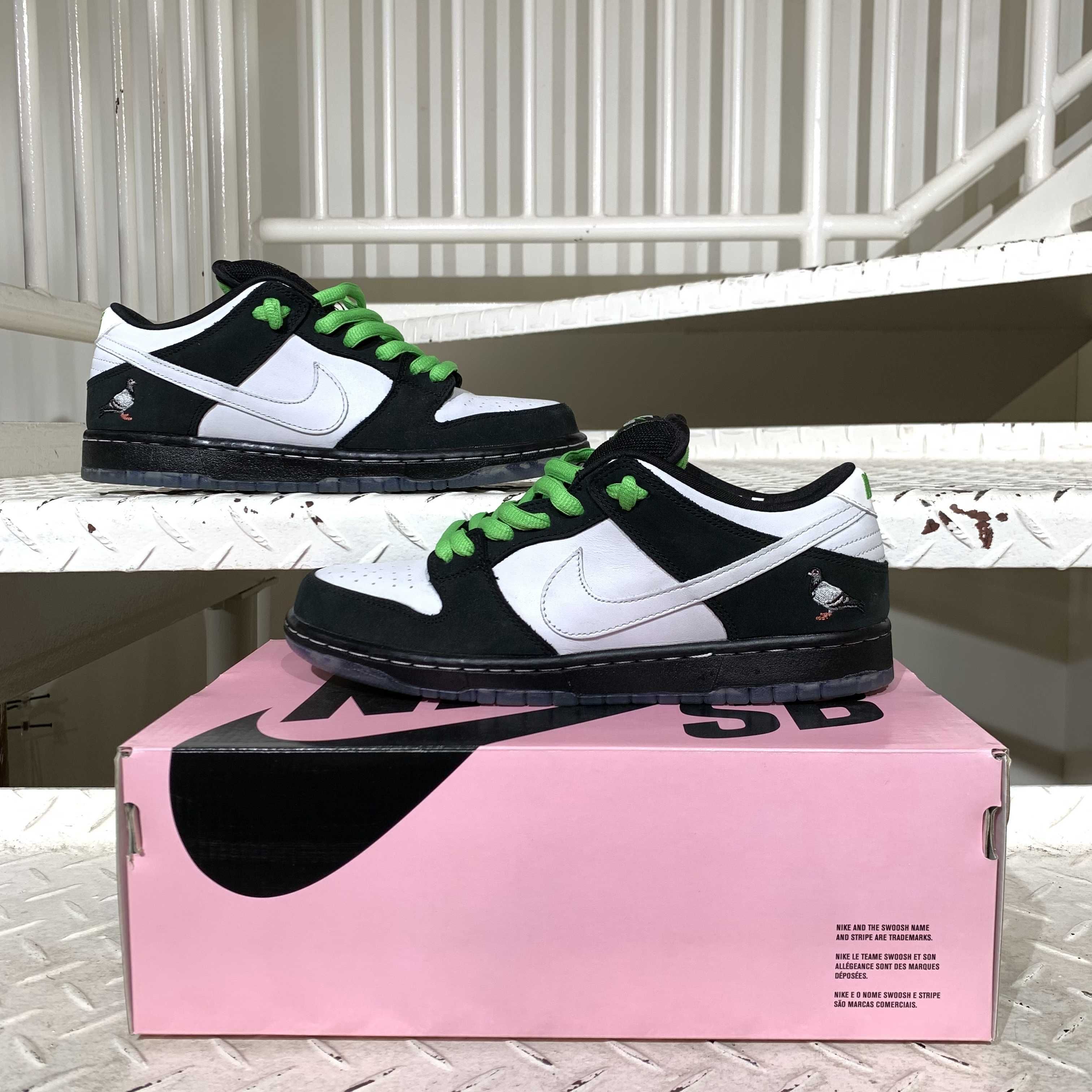 STAPLE × Nike SB Dunk Low "Pigeon Black/White"