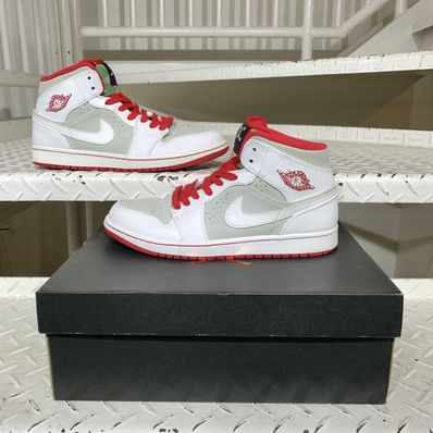 Nike Air Jordan 1 Mid WB "White/Gray/Red" (2015)