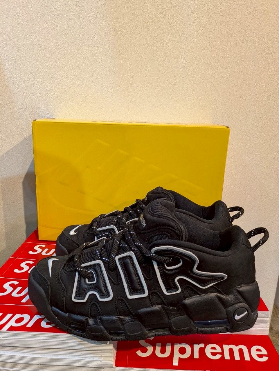 AMBUSH × Nike Air More Uptempo Low "Black and White"