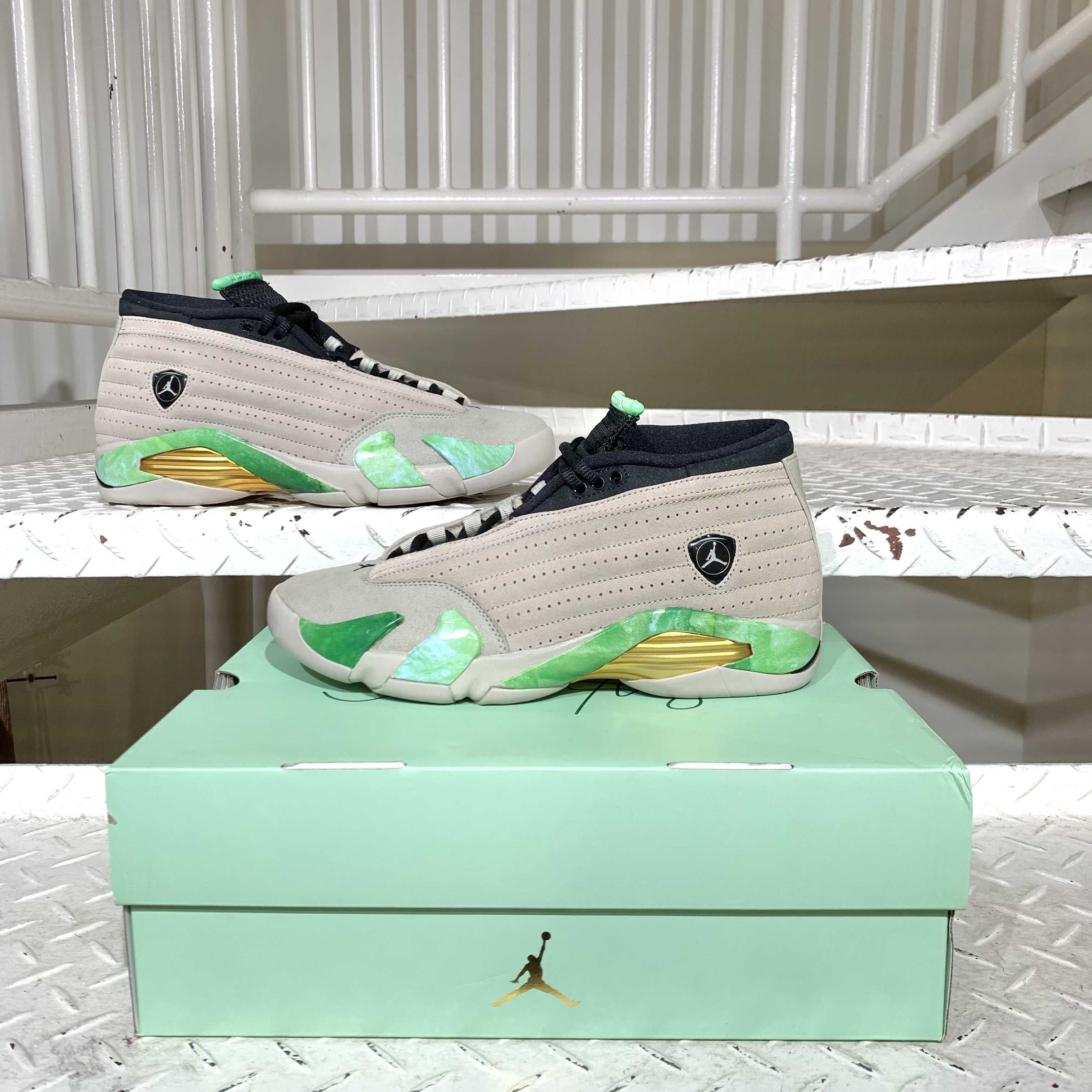 Aleali May × Nike Women's Air Jordan 14 Low "Light Sand/Light Sand White"