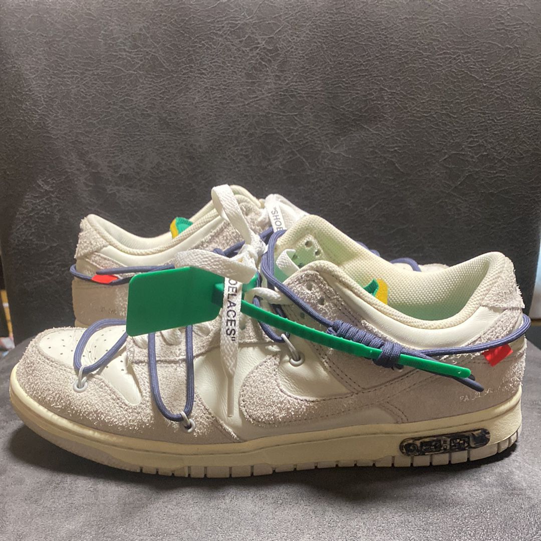 Off-White × Nike Dunk Low "Sail/Neutral Grey/Gridiron"