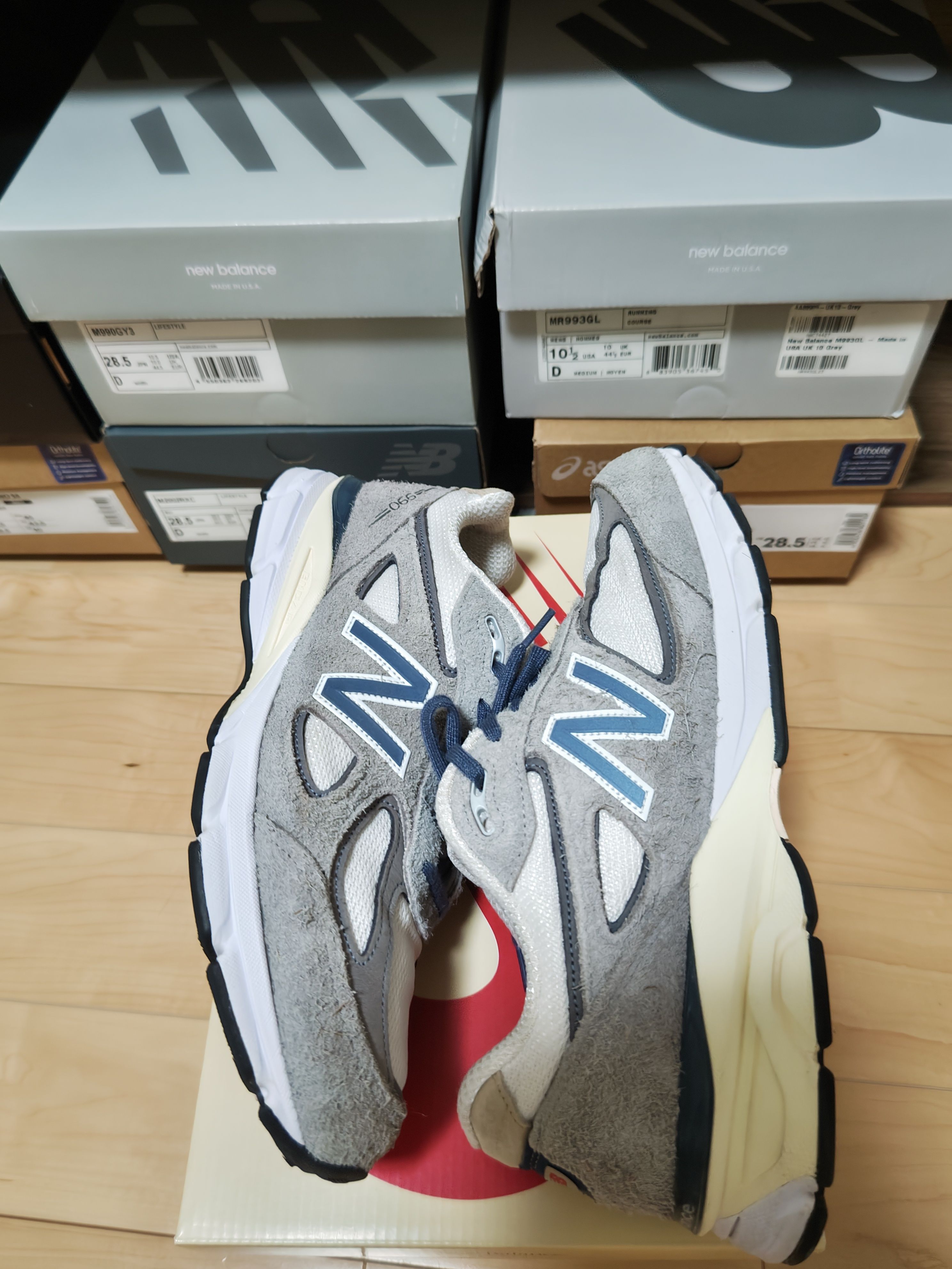 New Balance 990V4 "Gray/Slate Blue"