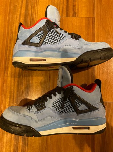 Travis Scott × Nike Air Jordan 4 Retro Cactus Jack "University Blue"