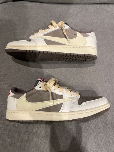 Travis Scott × Nike Air Jordan 1 Low OG SP "Reverse Mocha/Sail and Ridgerock"