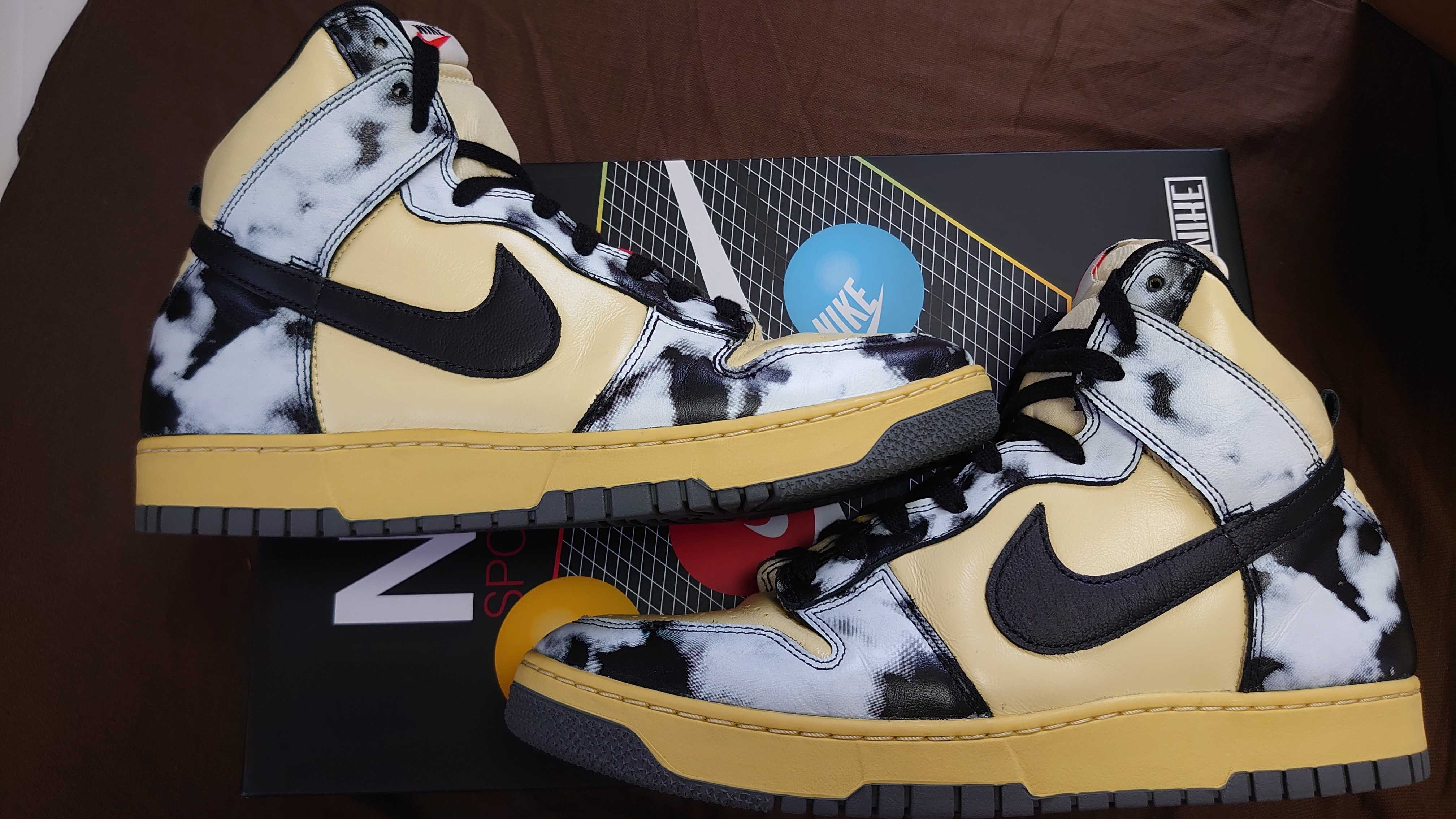 Nike Dunk High "Black Acid Wash"