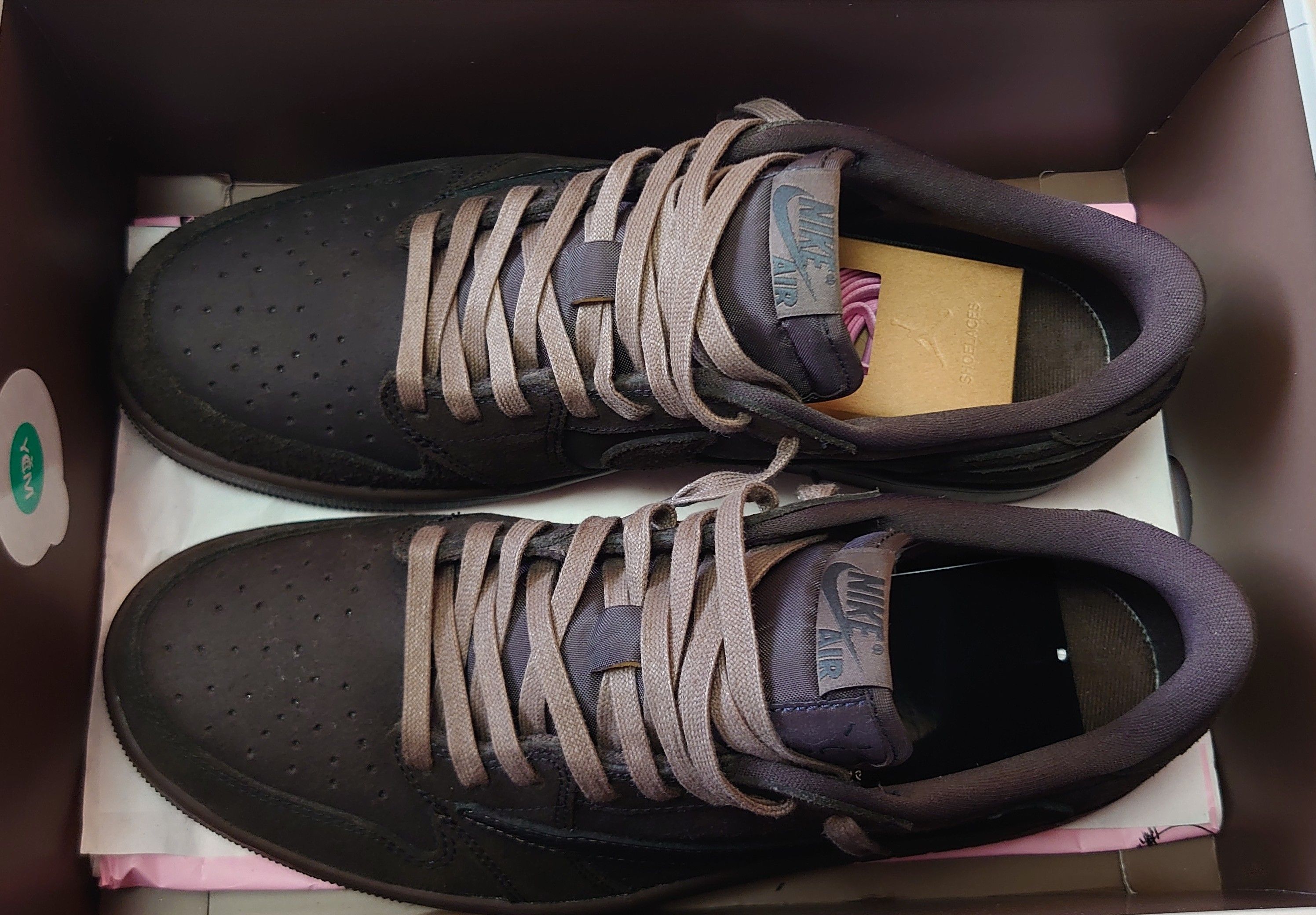 Travis Scott × Nike Air Jordan 1 Low OG SP "Velvet Brown and Dark Mocha"