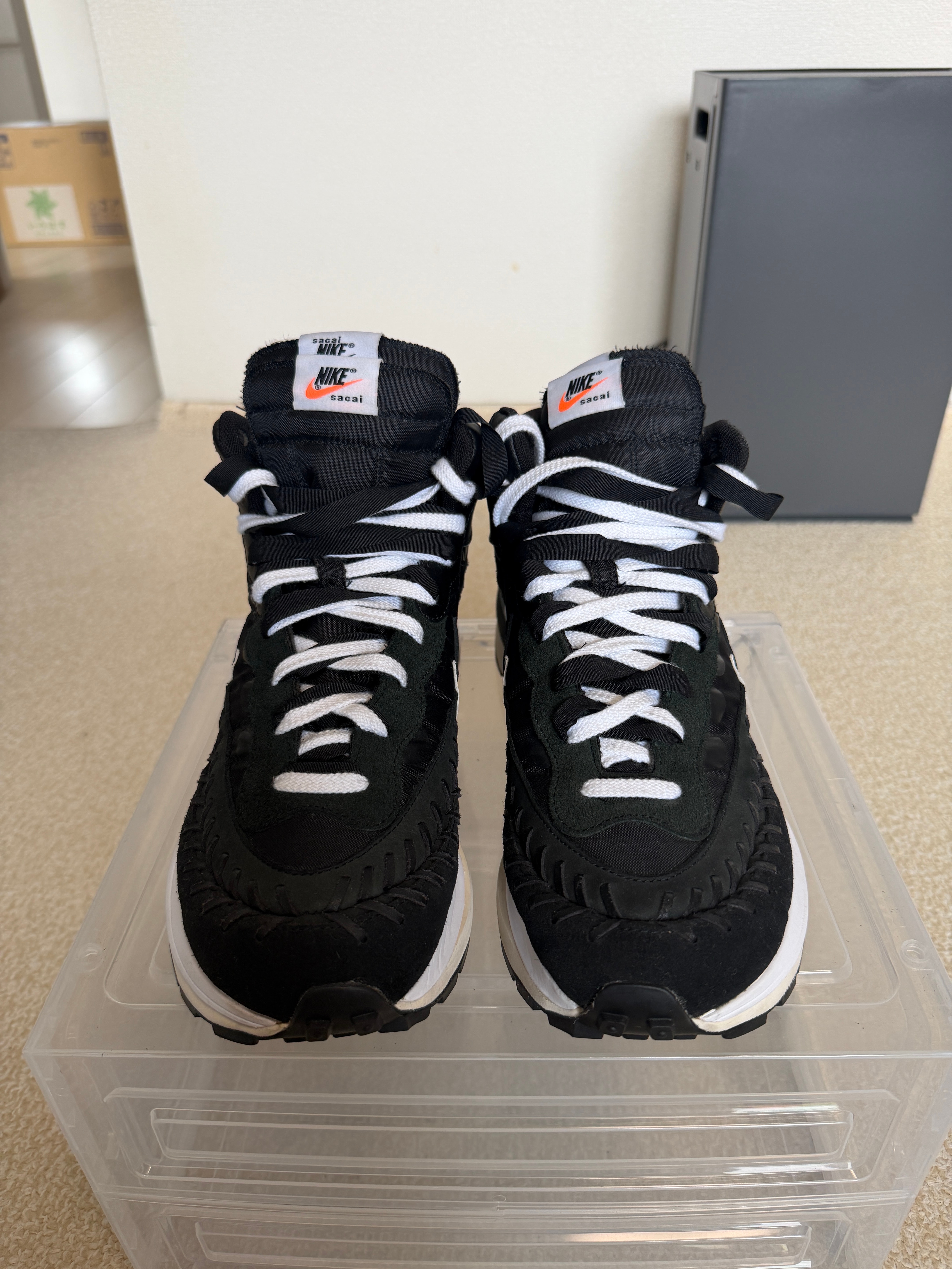 Jean-Paul Gaultier × sacai × Nike Vapor Waffle "Black/Black-White"