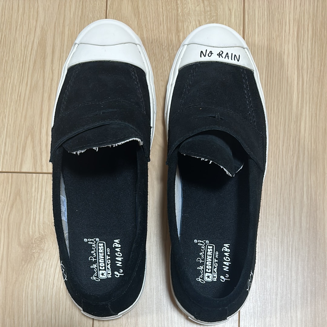 長場雄 × コンバース ジャックパーセル ローファー RH "ブラック"