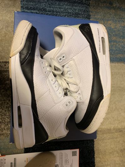 Fragment × Nike Air Jordan 3 "White/Black"